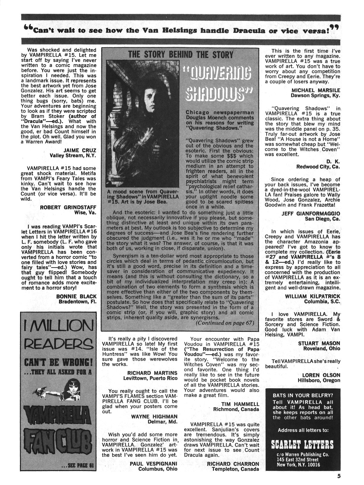 Read online Vampirella (1969) comic -  Issue #17 - 5