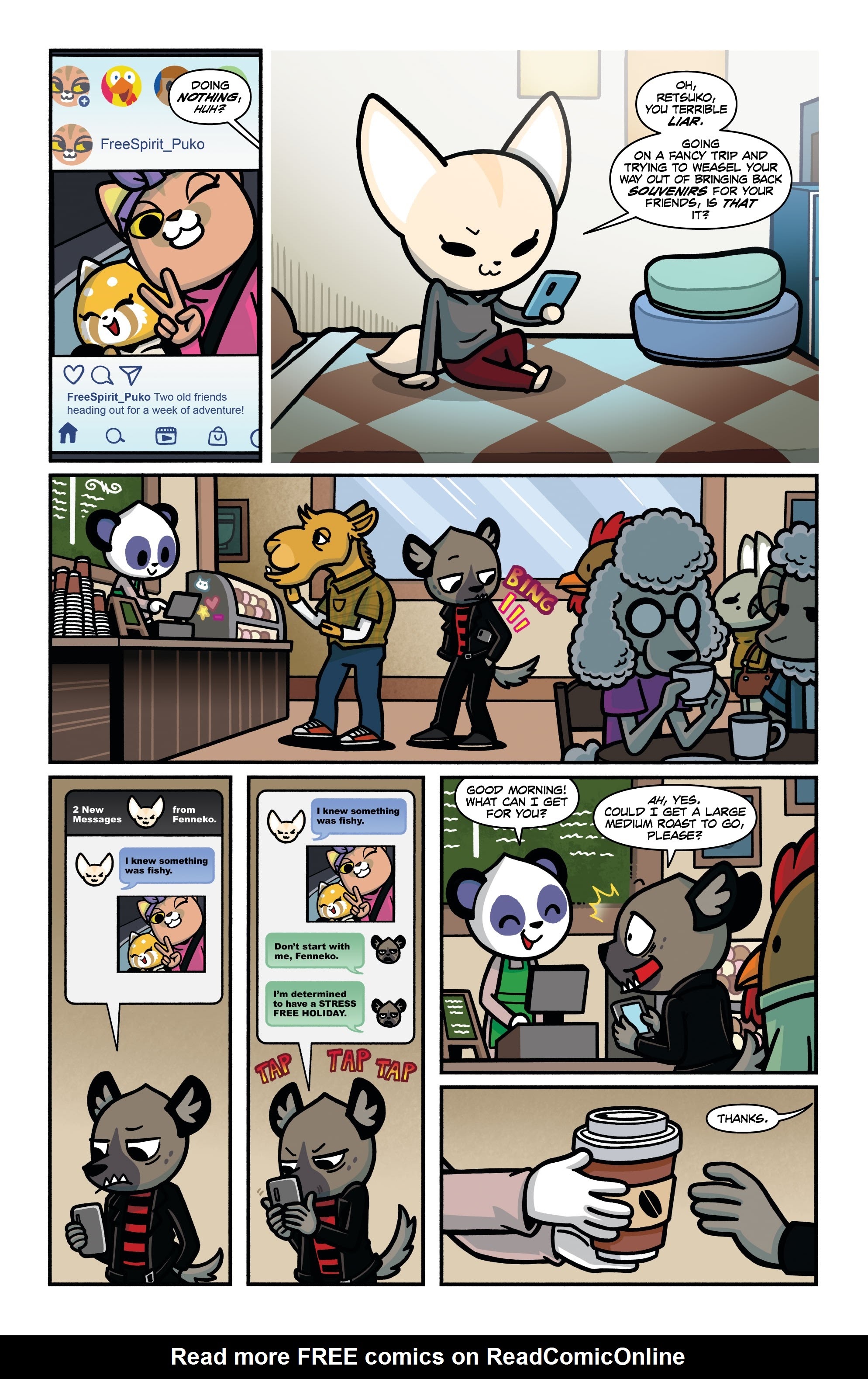 Read online Aggretsuko: Out of Office comic -  Issue #1 - 10