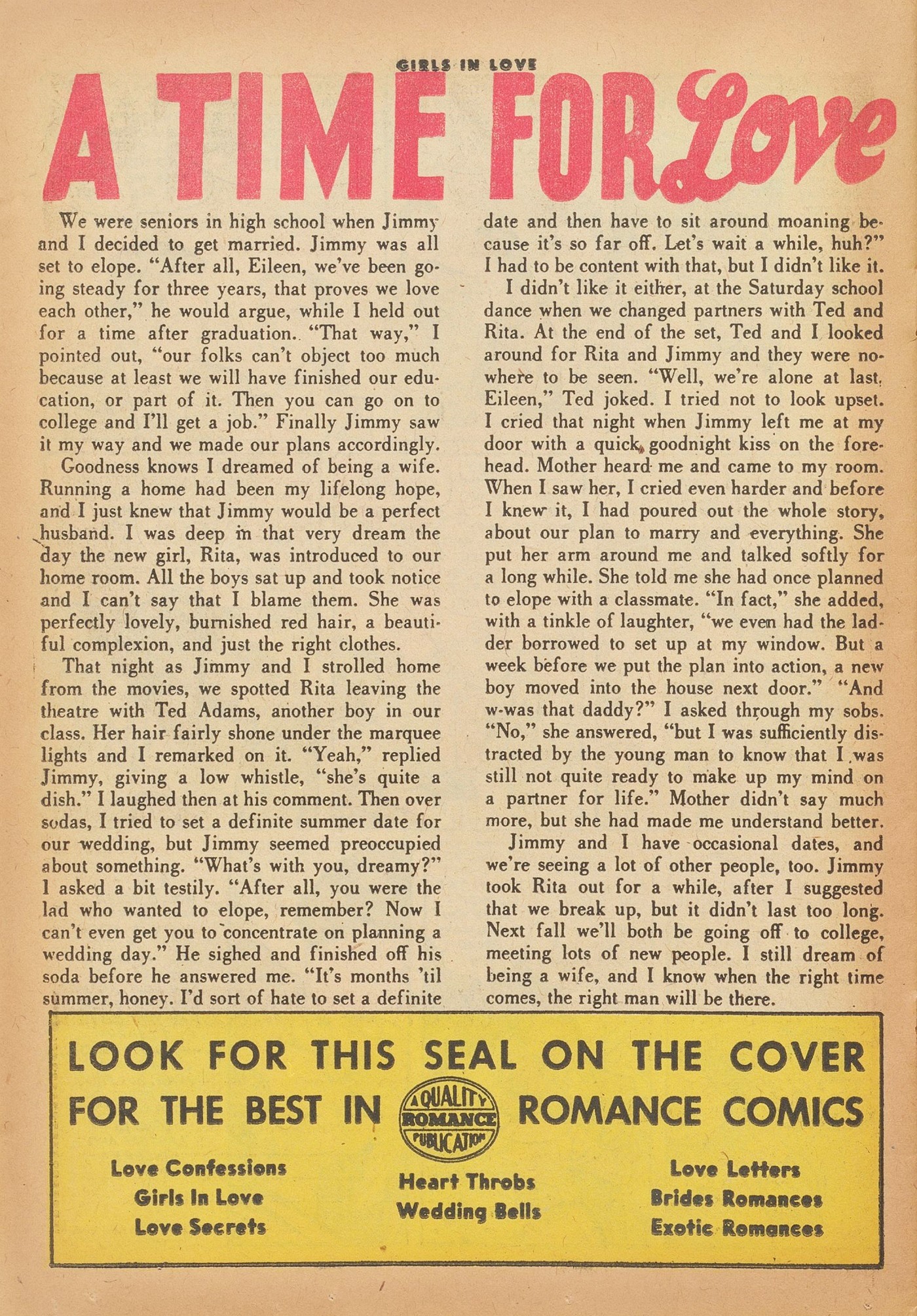 Read online Girls in Love (1955) comic -  Issue #49 - 26