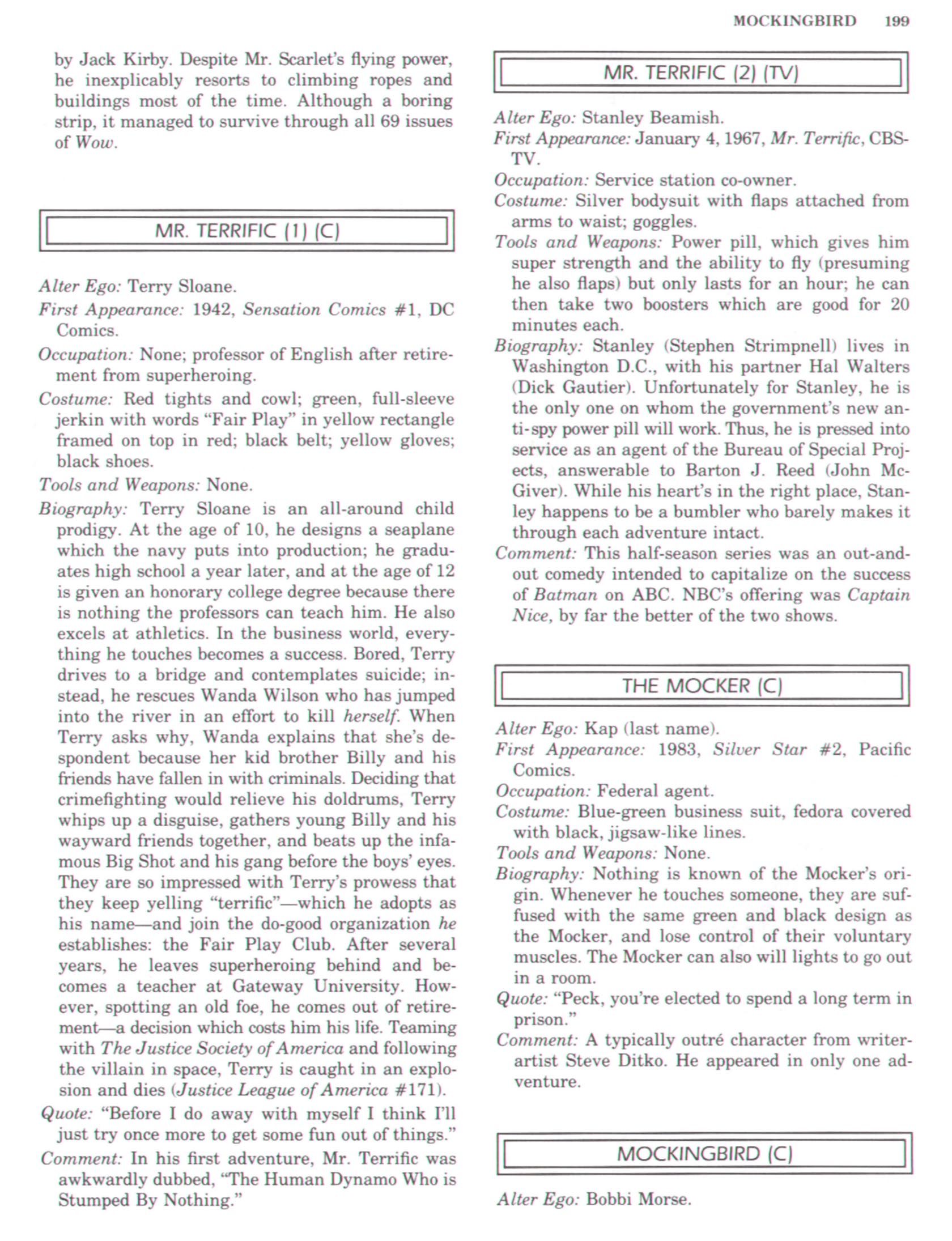Read online The Encyclopedia of Superheroes comic -  Issue # TPB (Part 3) - 27
