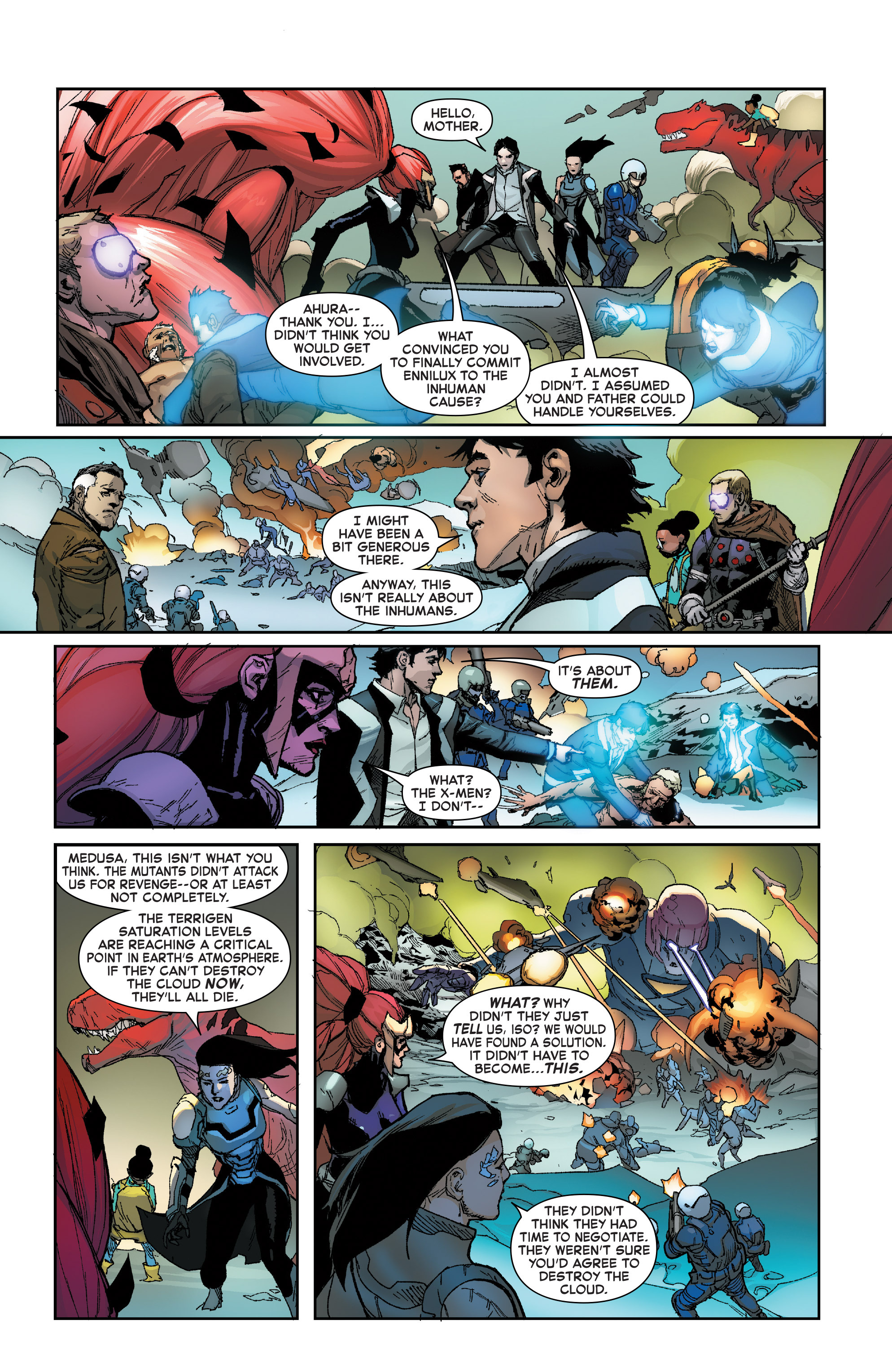 Read online Inhumans Vs. X-Men comic -  Issue #6 - 13