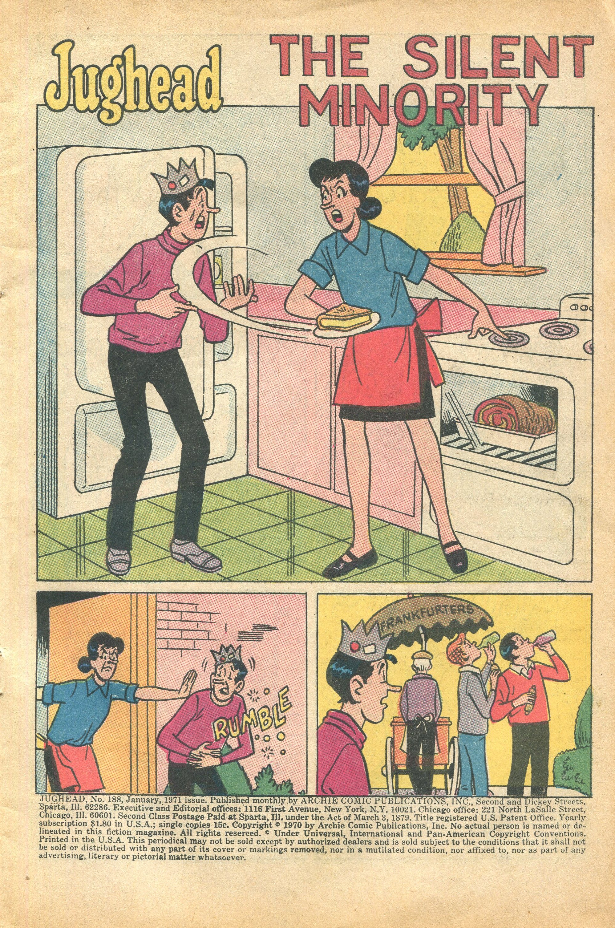 Read online Jughead (1965) comic -  Issue #188 - 3