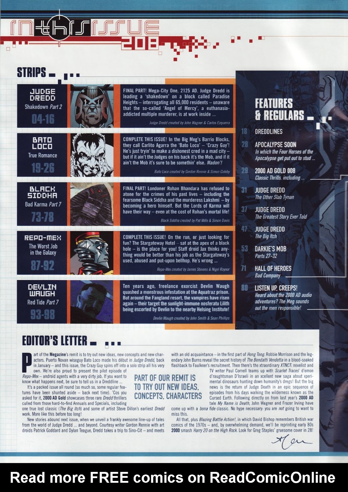 Judge Dredd Megazine (Vol. 5) issue 208 - Page 2
