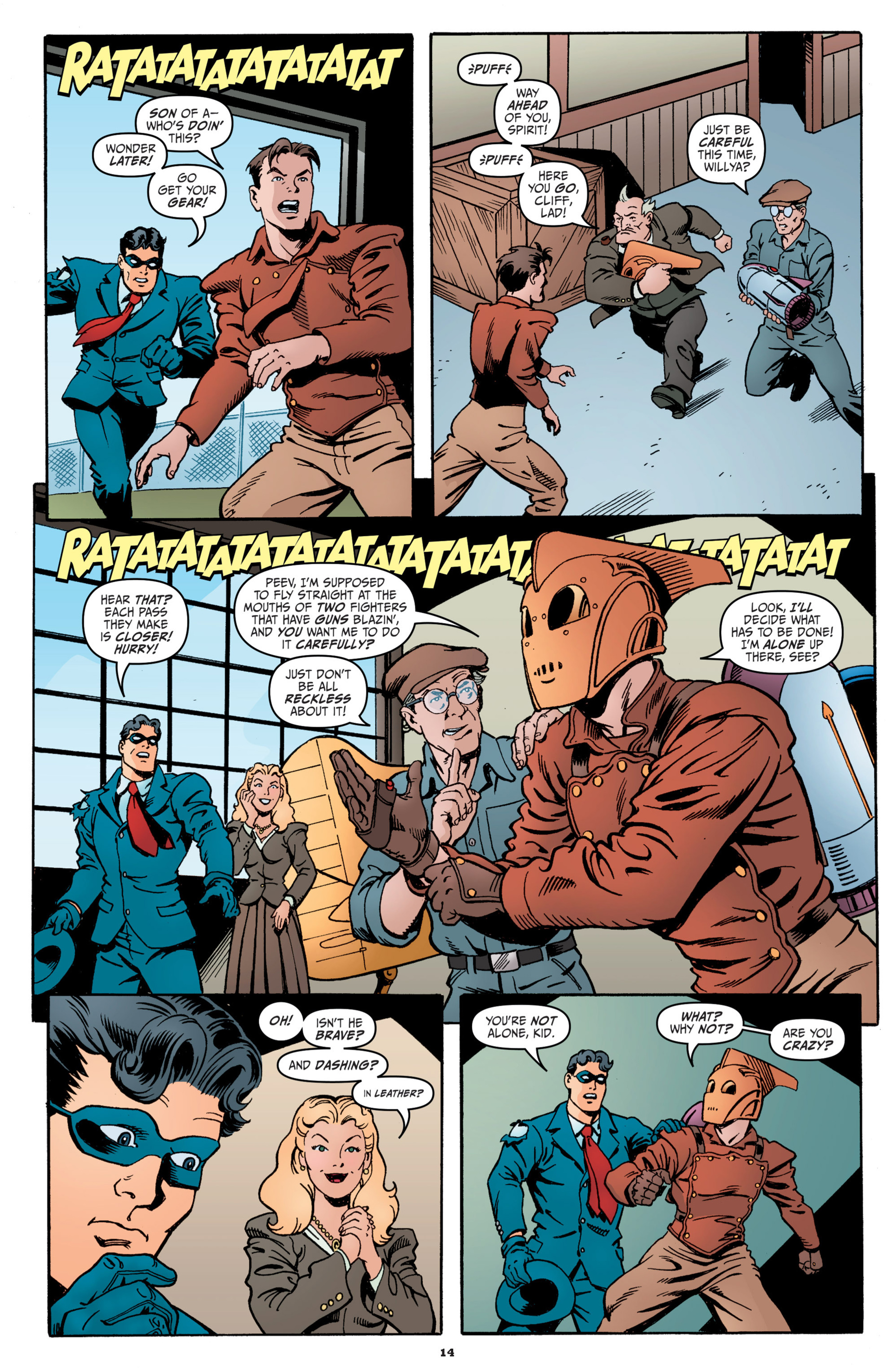 Read online The Rocketeer/The Spirit: Pulp Friction comic -  Issue #2 - 17