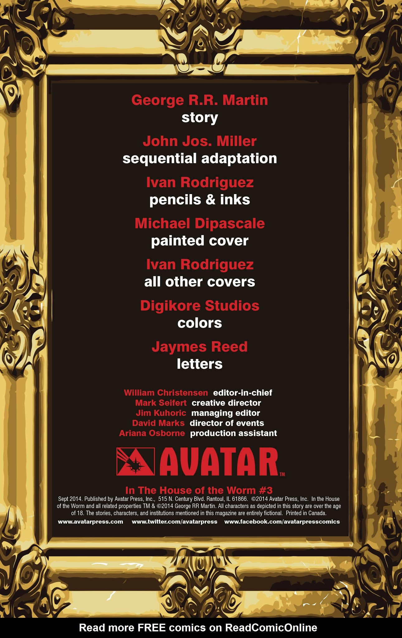 Read online In the House of the Worm comic -  Issue #3 - 2