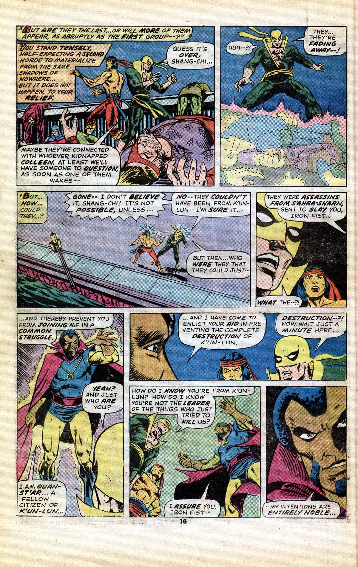 Read online Master of Kung Fu (1974) comic -  Issue # _Annual 1 - 12