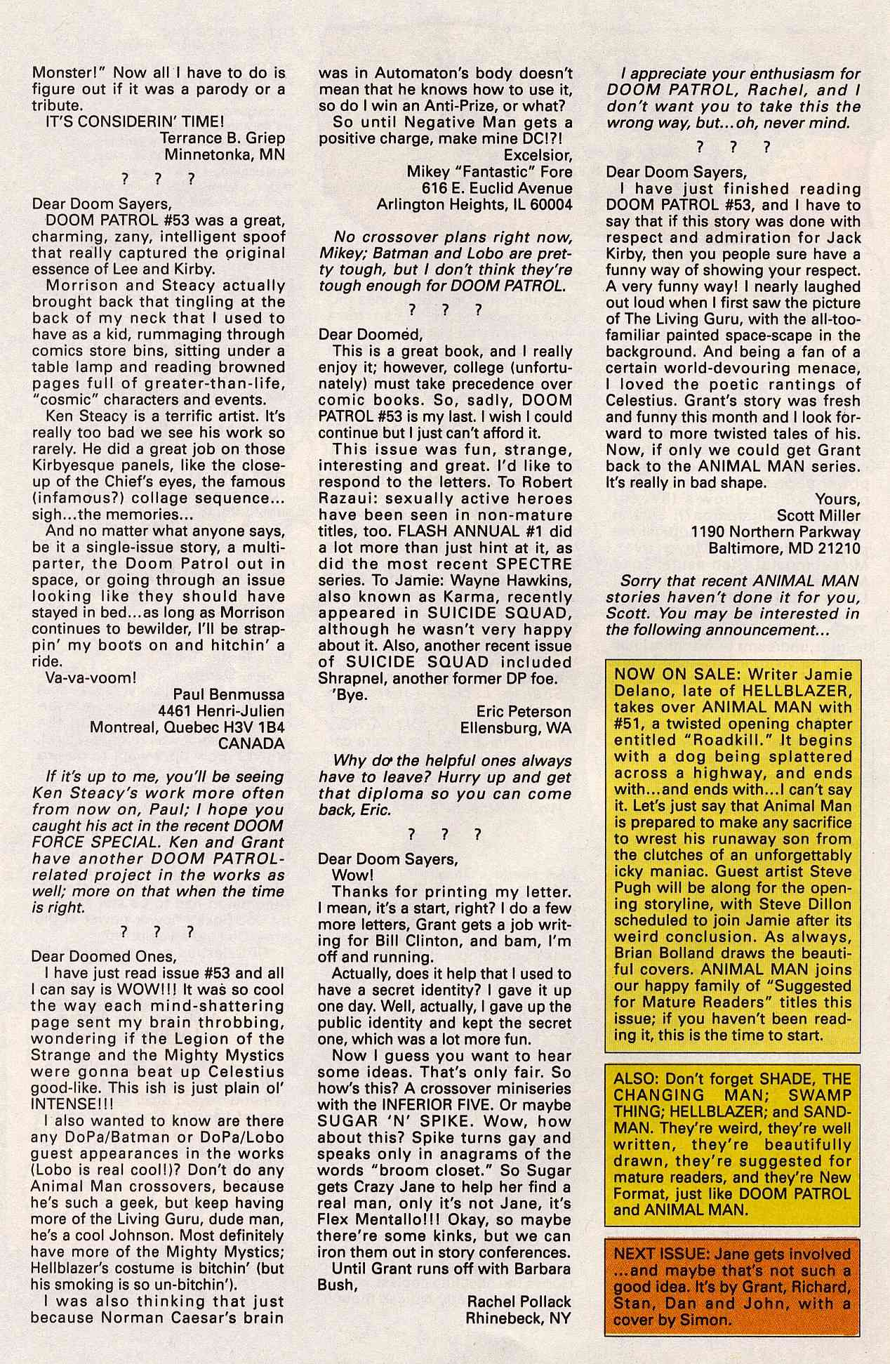 Read online Doom Patrol (1987) comic -  Issue #59 - 27