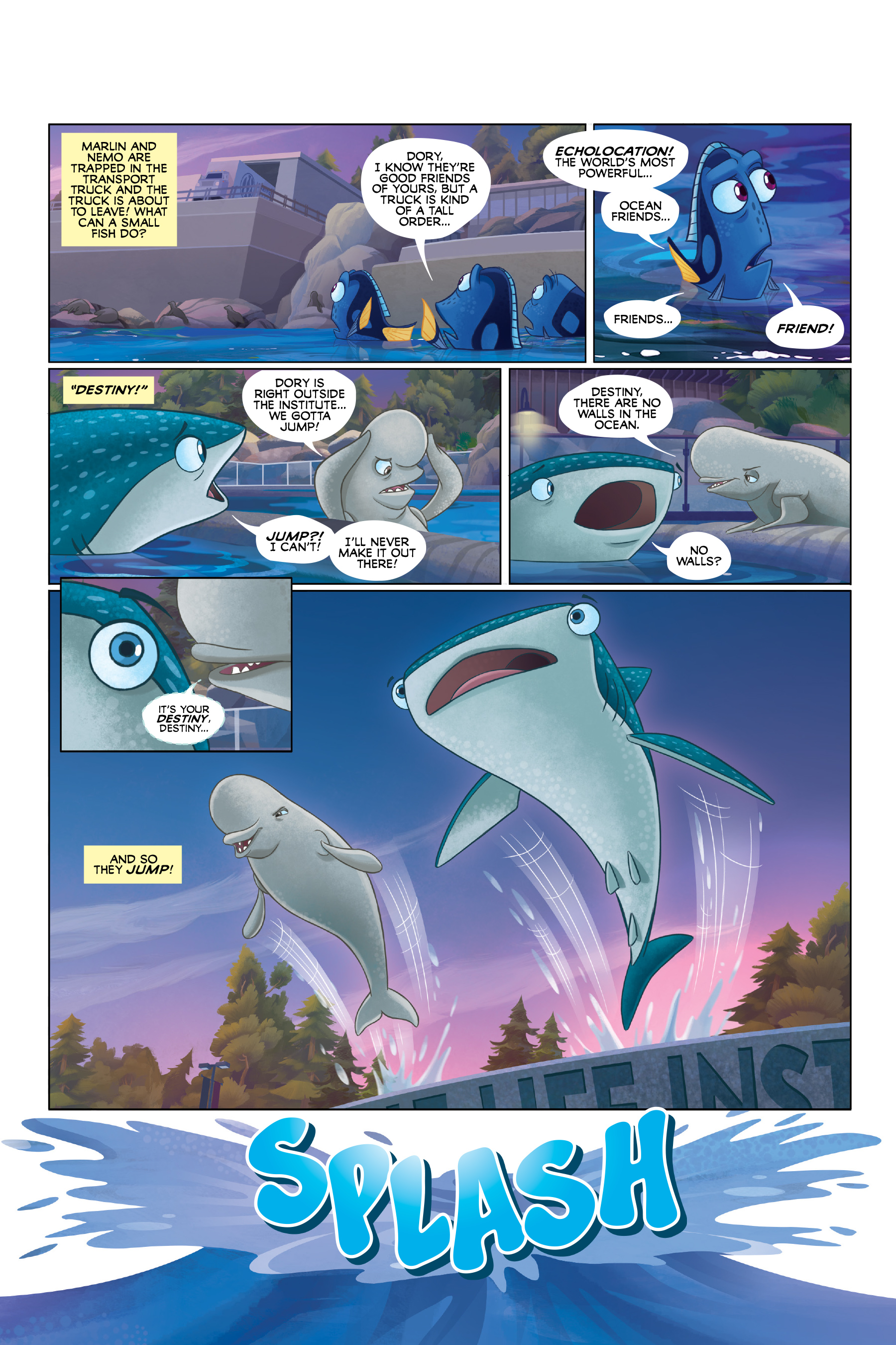 Read online Disney/PIXAR Finding Nemo and Finding Dory: The Story of the Movies in Comics comic -  Issue # TPB - 95