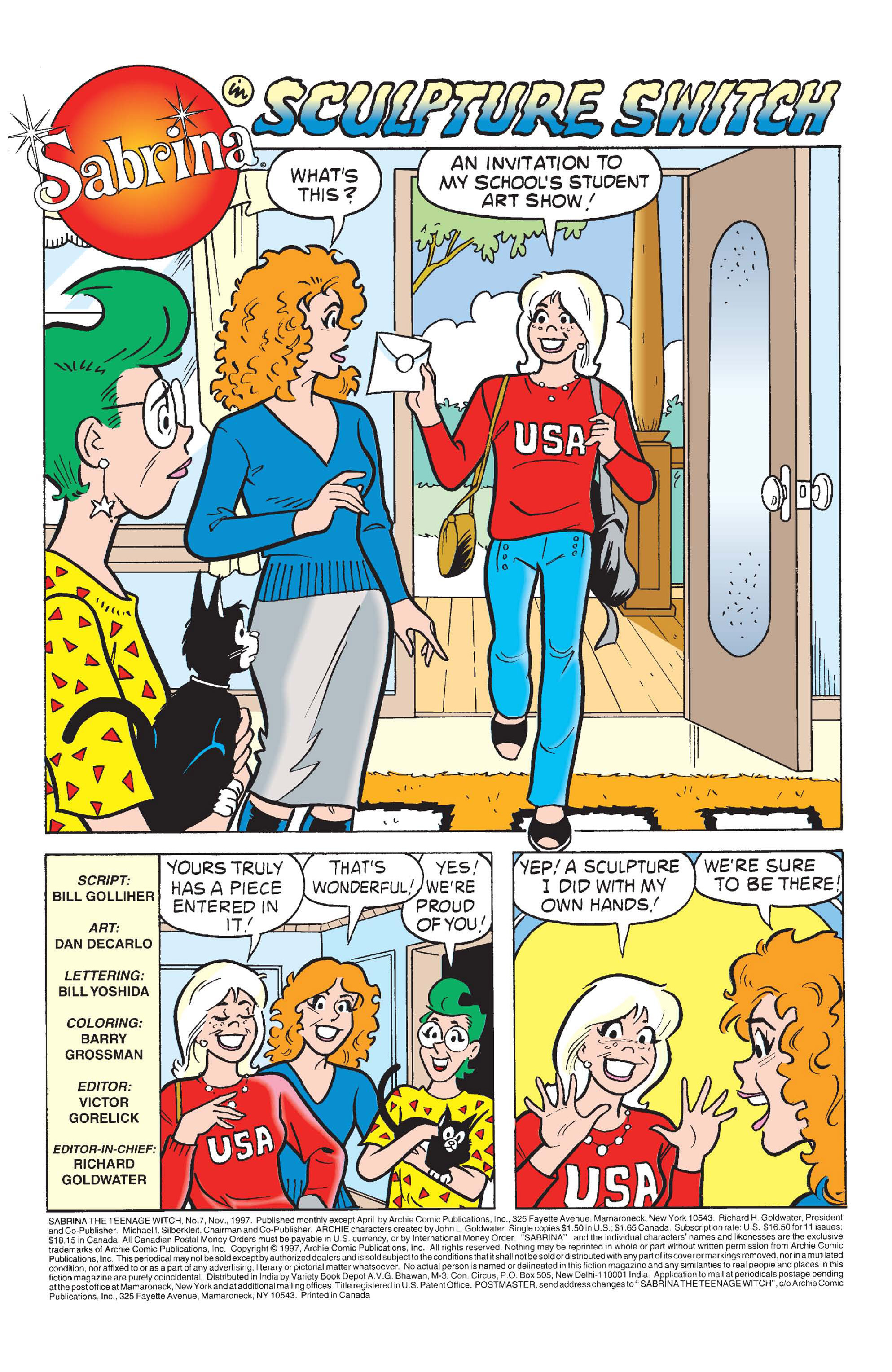 Read online Sabrina the Teenage Witch (1997) comic -  Issue #7 - 2