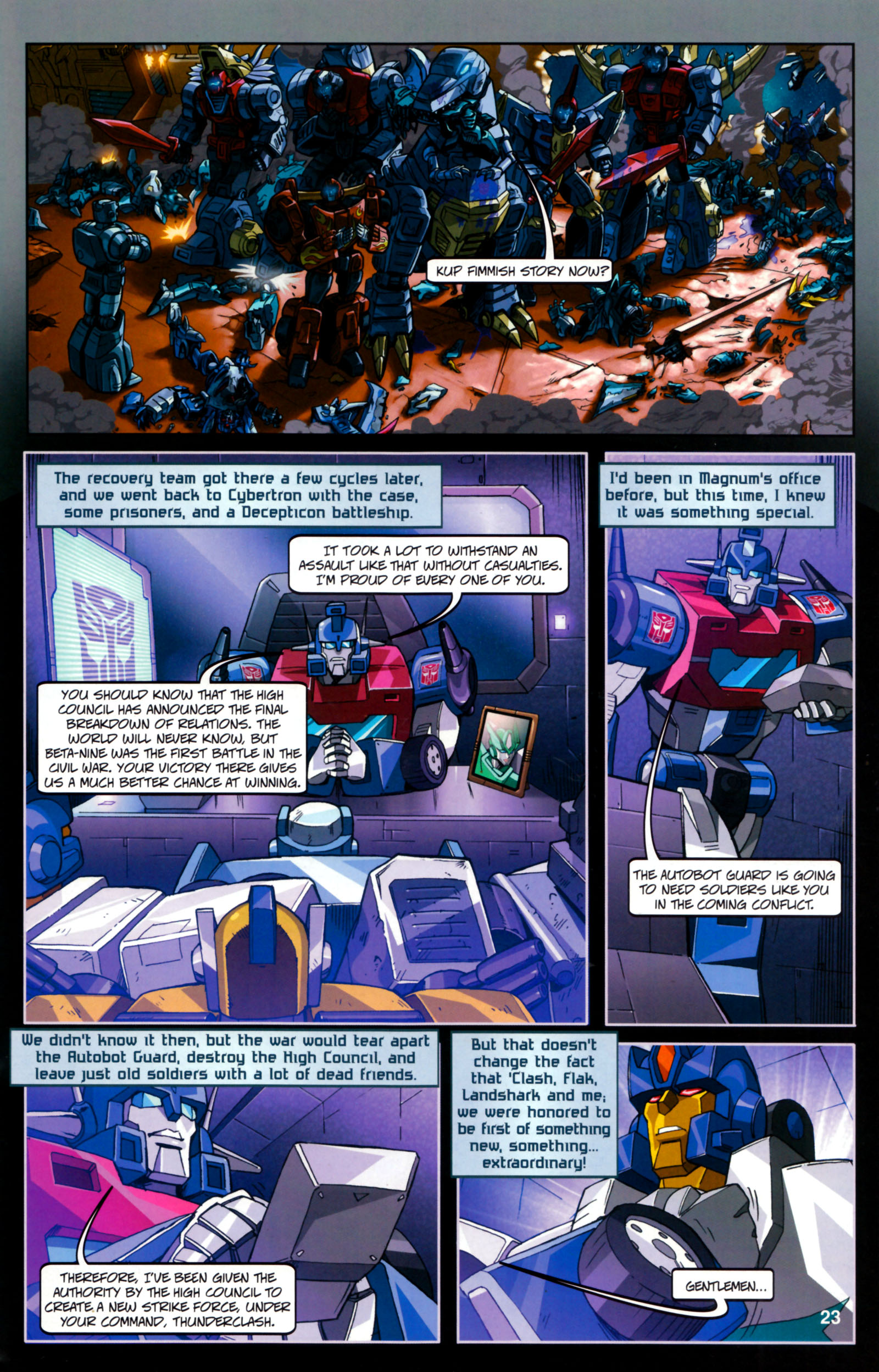 Read online Transformers: Timelines comic -  Issue #4 - 25