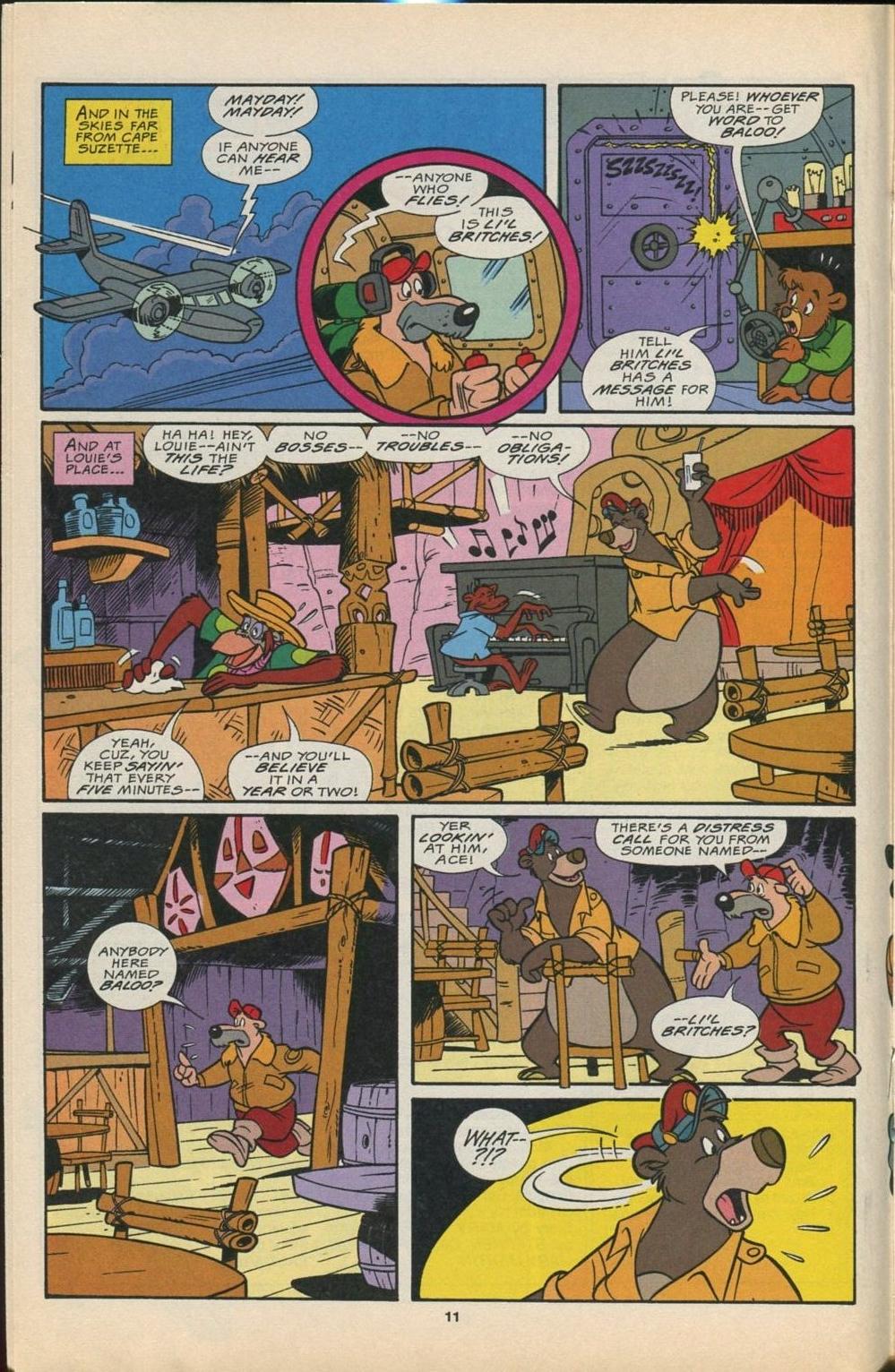 Read online Disney's Tale Spin Limited Series: ''Take Off'' comic -  Issue #4 - 12