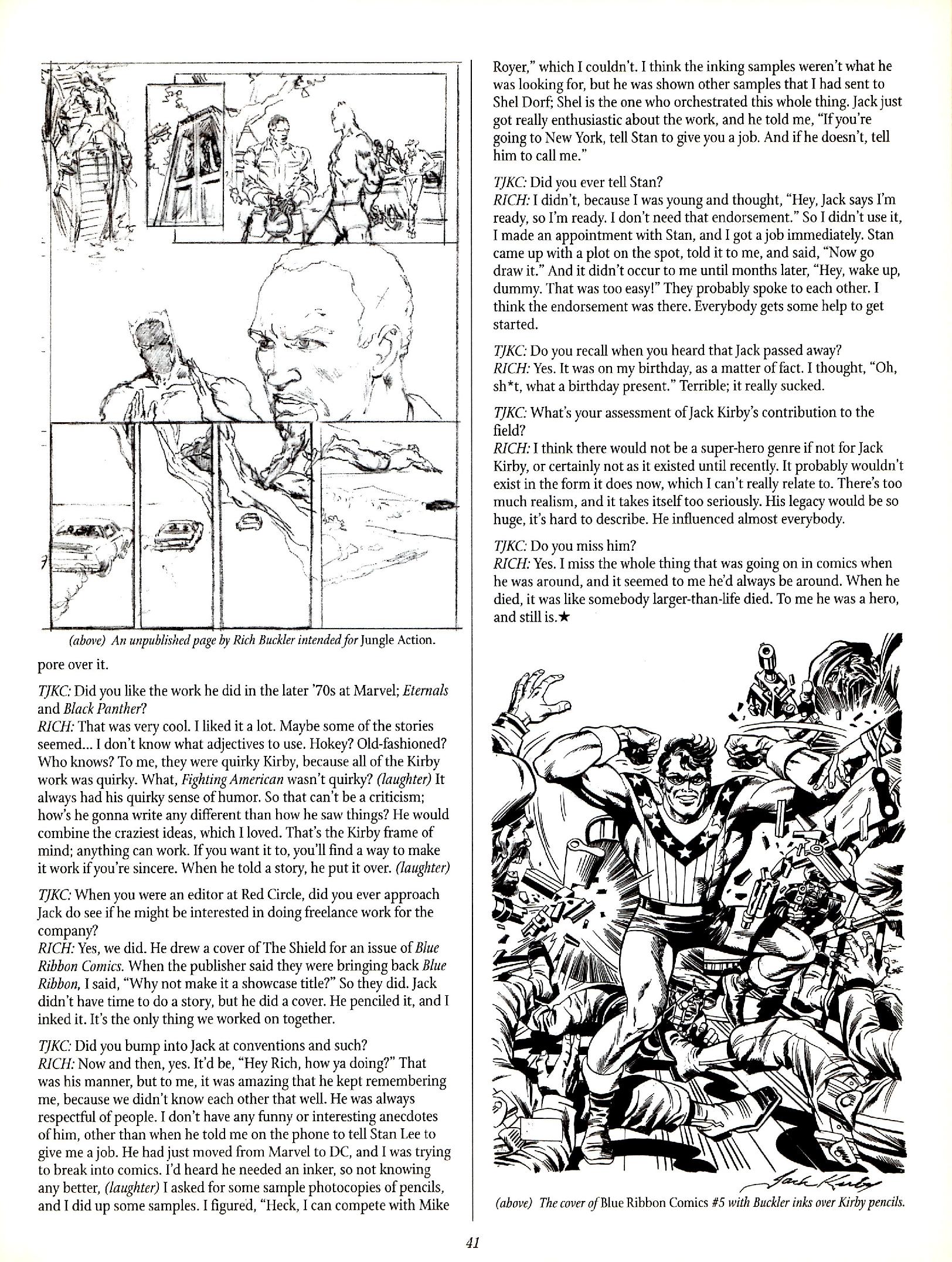 Read online The Jack Kirby Collector comic -  Issue #29 - 40