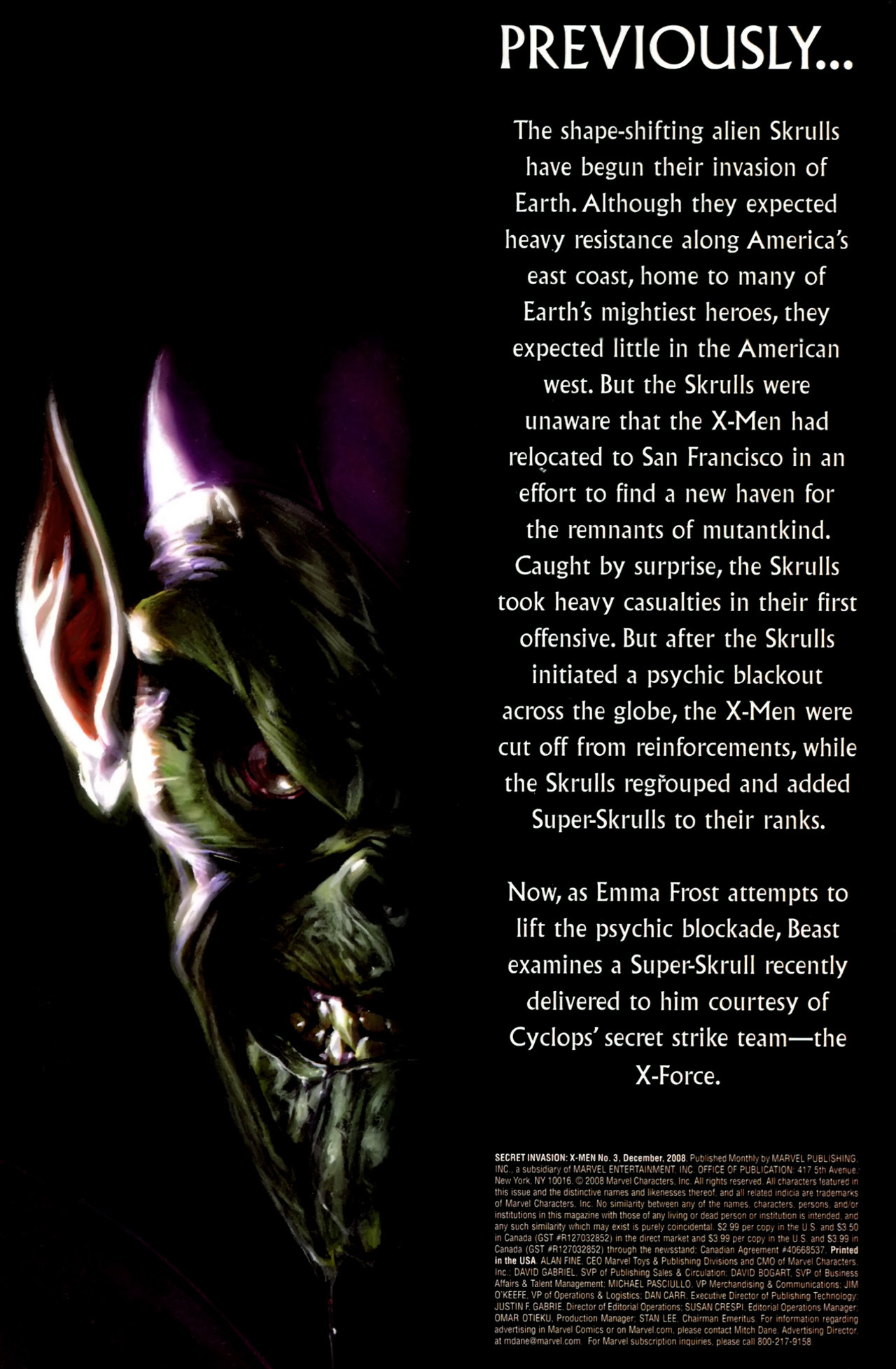 Read online Secret Invasion: X-Men comic -  Issue #3 - 2