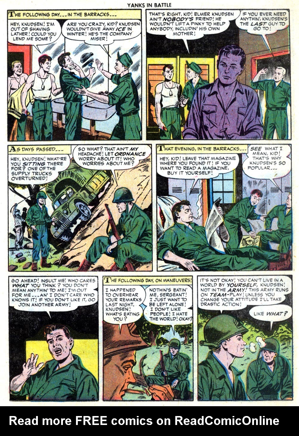 Read online Yanks In Battle comic -  Issue #4 - 13
