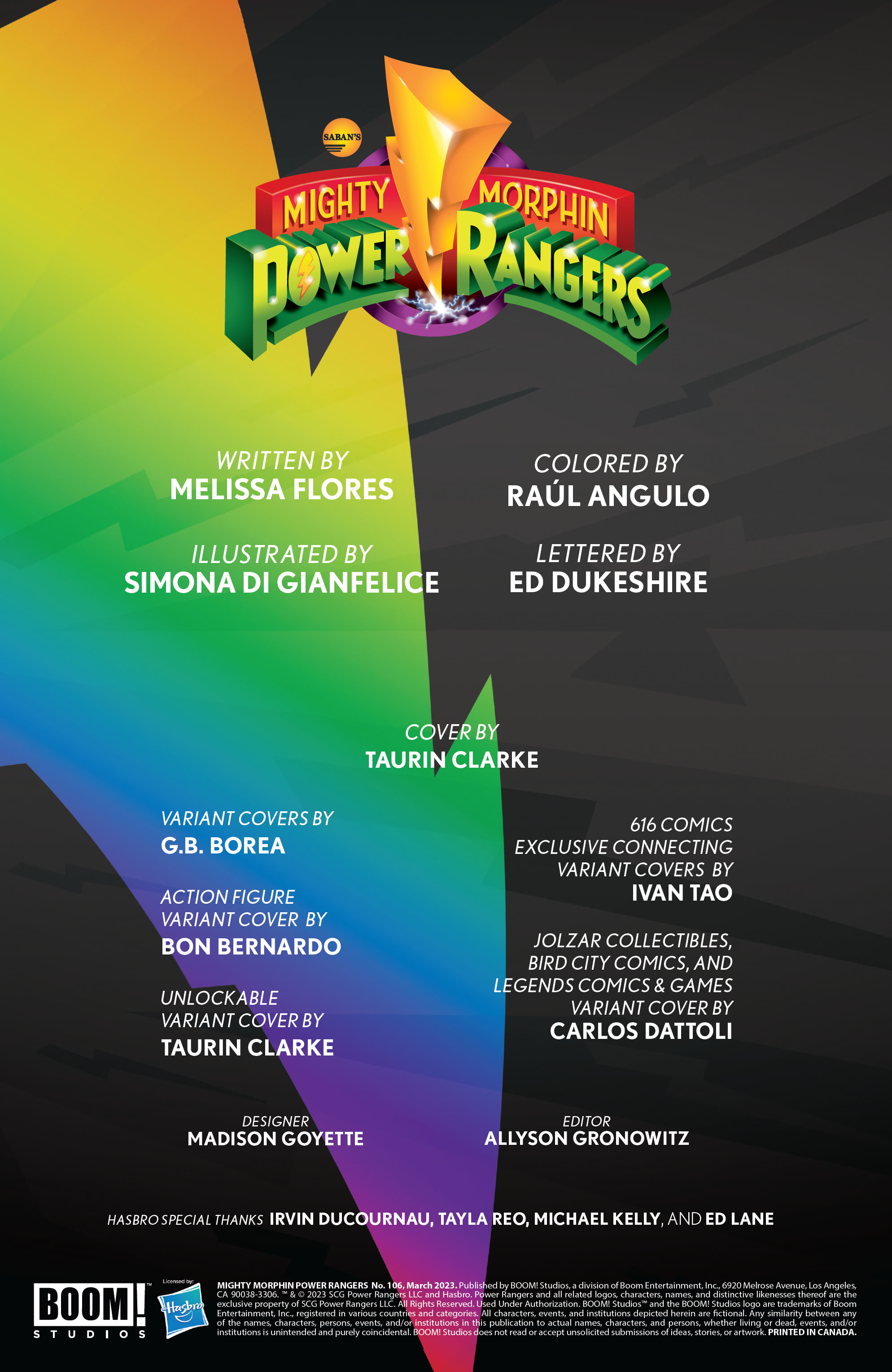 Read online Mighty Morphin Power Rangers comic -  Issue #106 - 2
