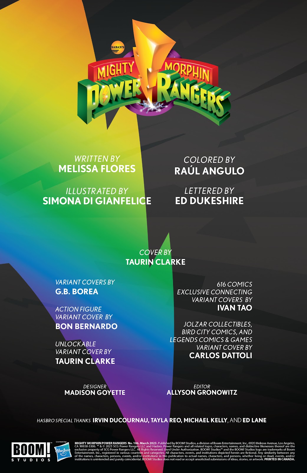 Mighty Morphin Power Rangers issue 106 - Page 2