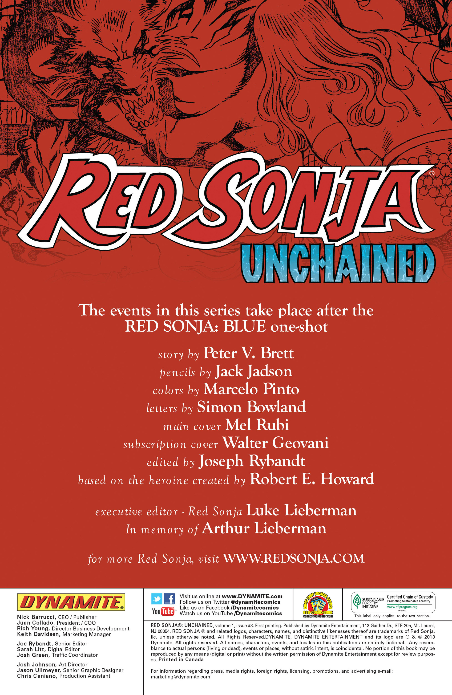 Read online Red Sonja: Unchained comic -  Issue #3 - 2