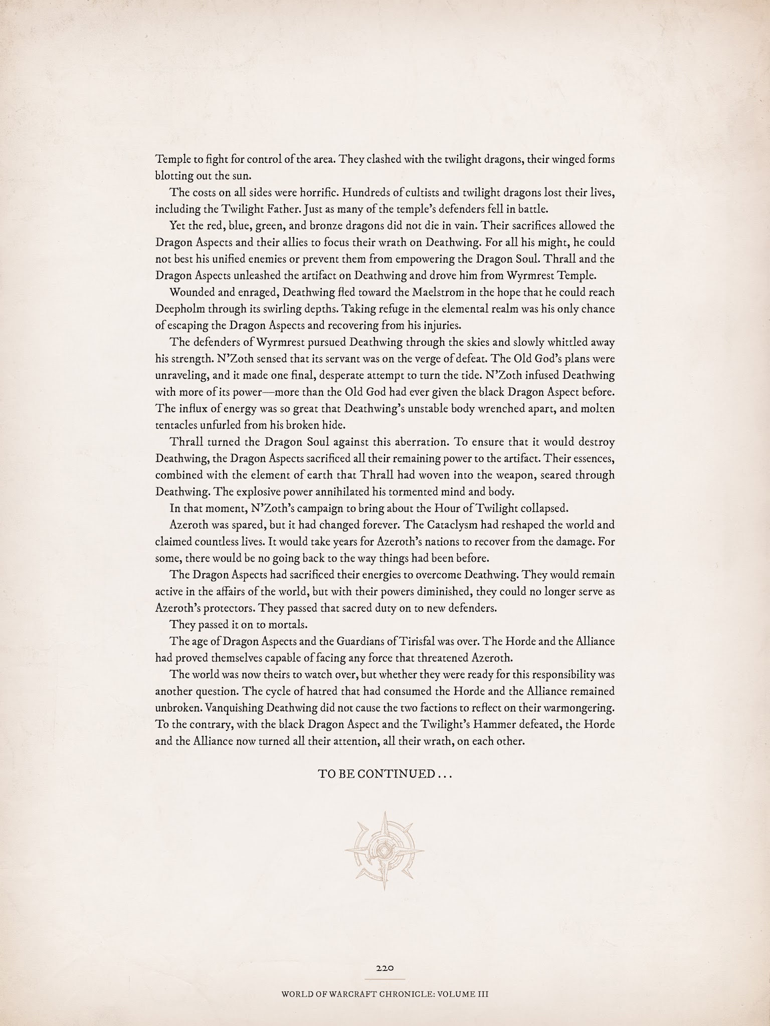 Read online World of Warcraft Chronicle Vol. 3 comic -  Issue # Full - 210