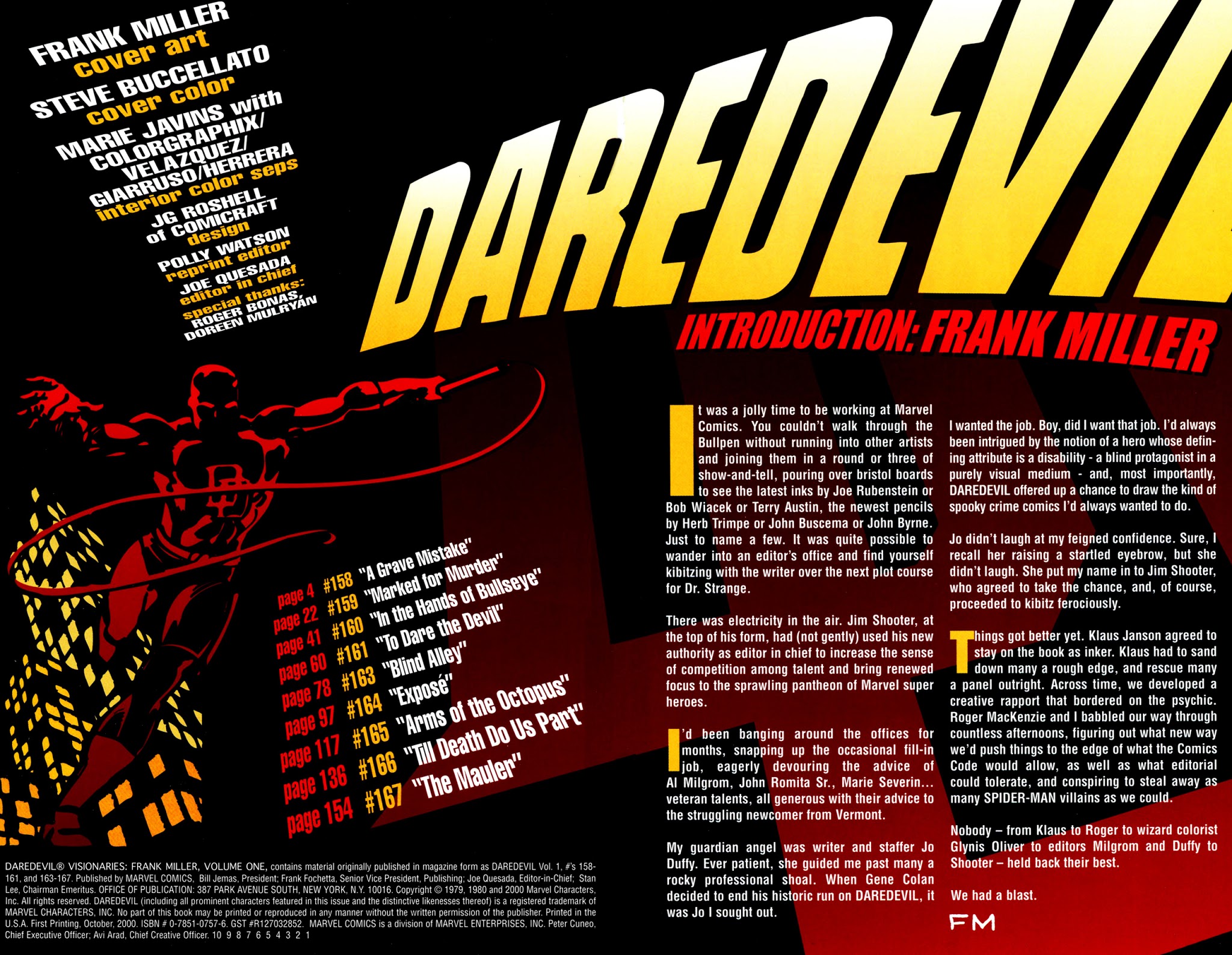 Read online Daredevil Visionaries: Frank Miller comic -  Issue # TPB 1 - 3