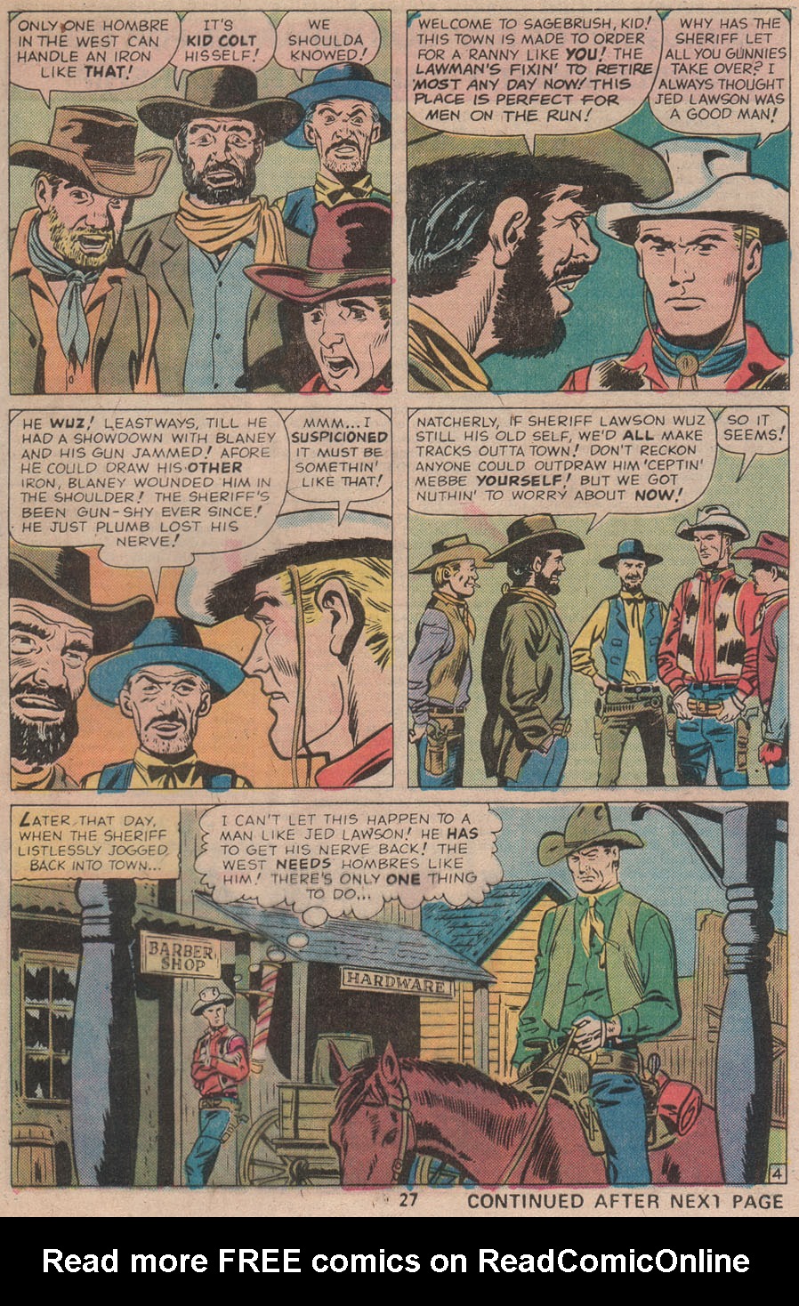 Read online Kid Colt Outlaw comic -  Issue #211 - 29