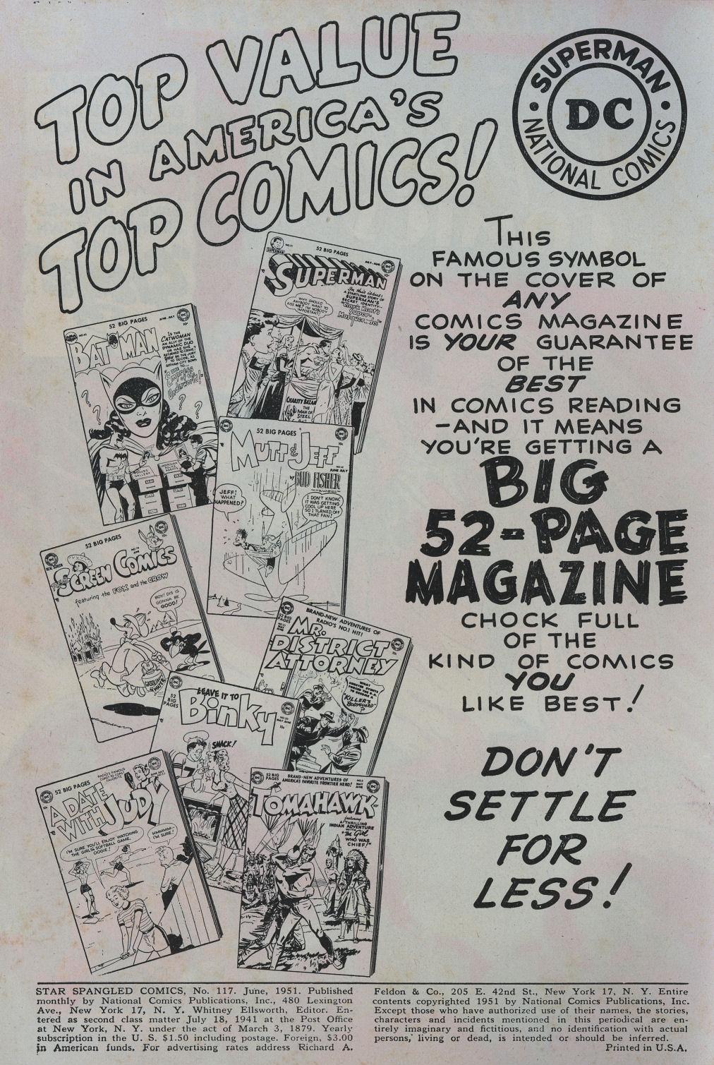 Read online Star Spangled Comics comic -  Issue #117 - 2