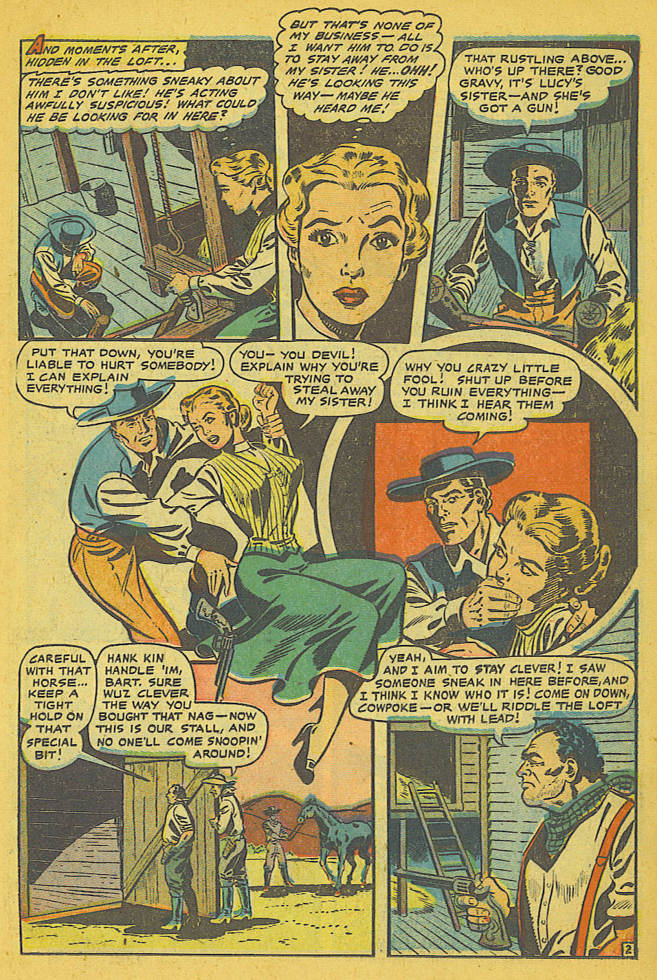 Read online Cowgirl Romances (1950) comic -  Issue #8 - 13