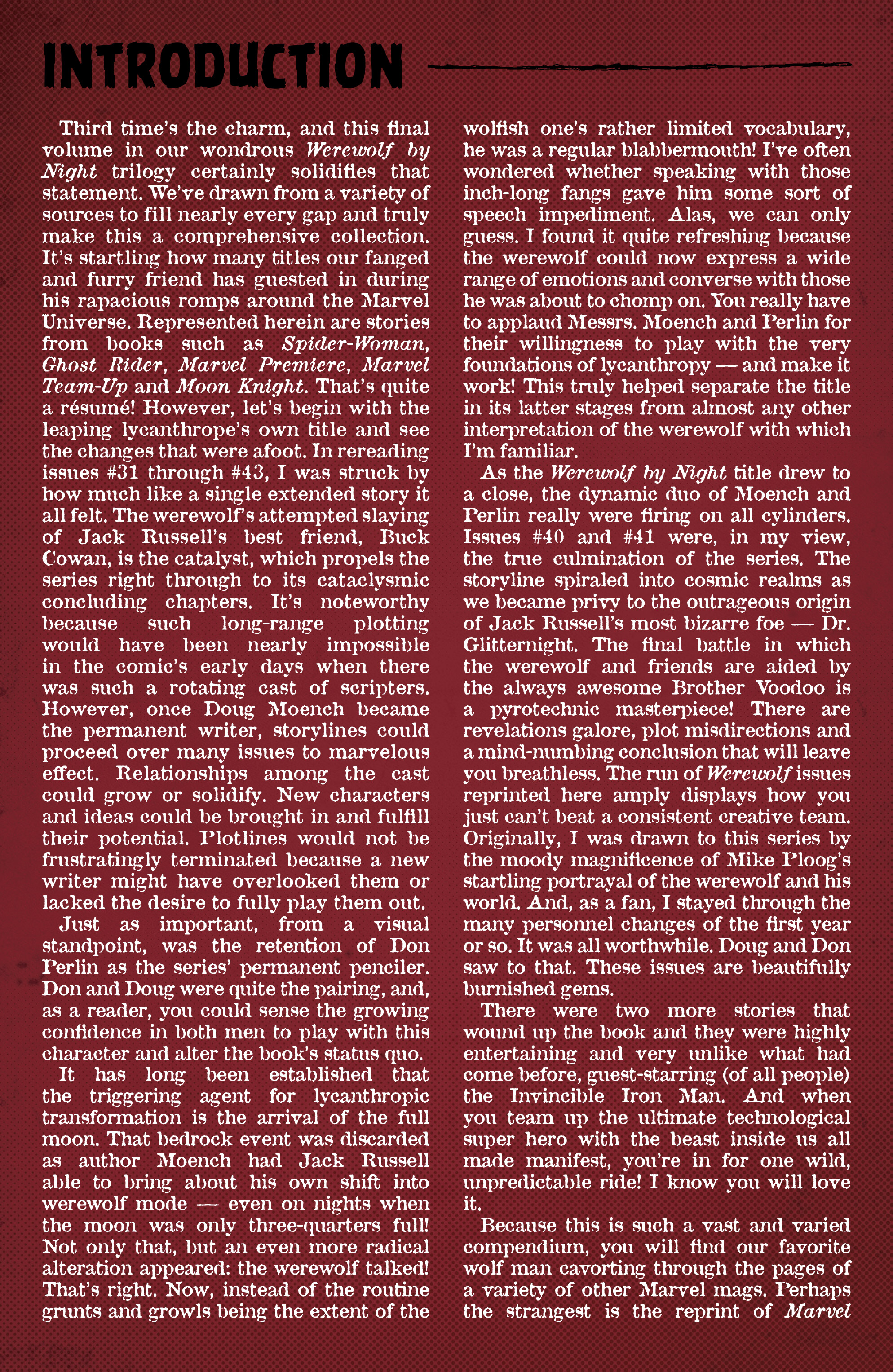 Read online Werewolf By Night: The Complete Collection comic -  Issue # TPB 3 (Part 1) - 3