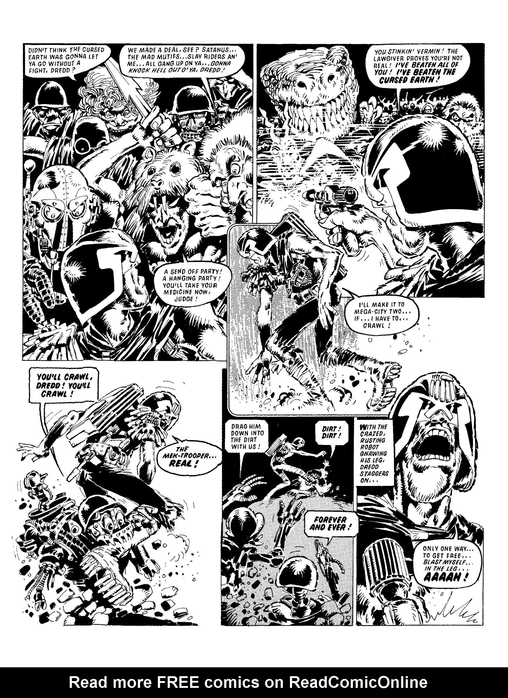 Read online Judge Dredd: The Cursed Earth Uncensored comic -  Issue # TPB - 167