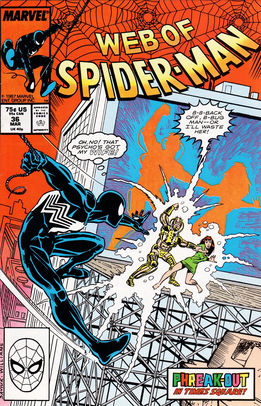Read online Web of Spider-Man (1985) comic -  Issue #36 - 1