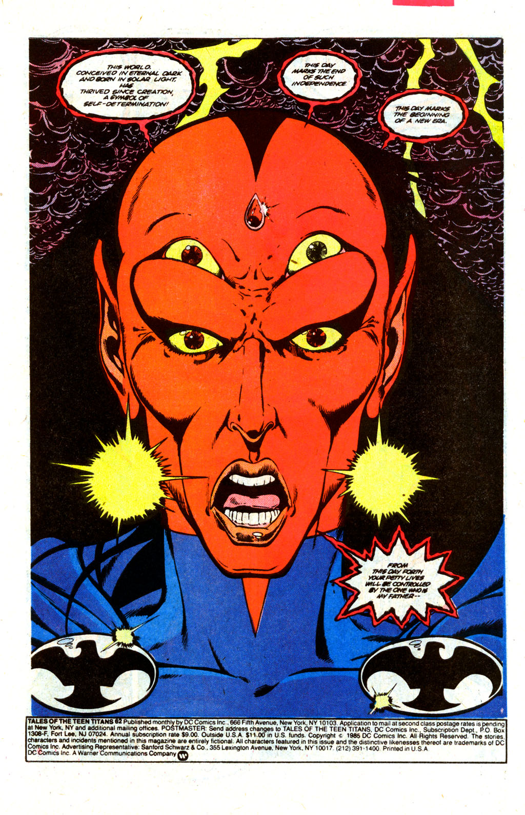 Read online Tales of the Teen Titans comic -  Issue #62 - 2