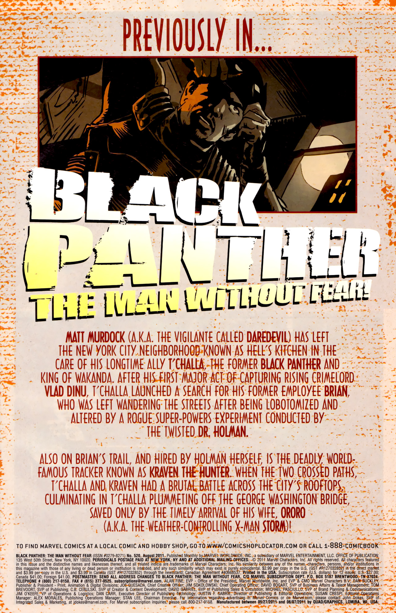 Read online Black Panther: The Man Without Fear comic -  Issue #520 - 2