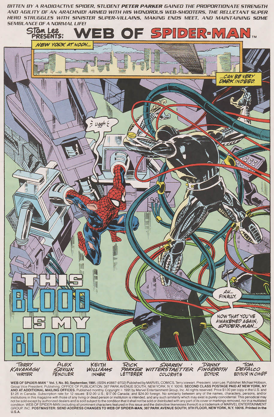 Read online Web of Spider-Man (1985) comic -  Issue #80 - 2
