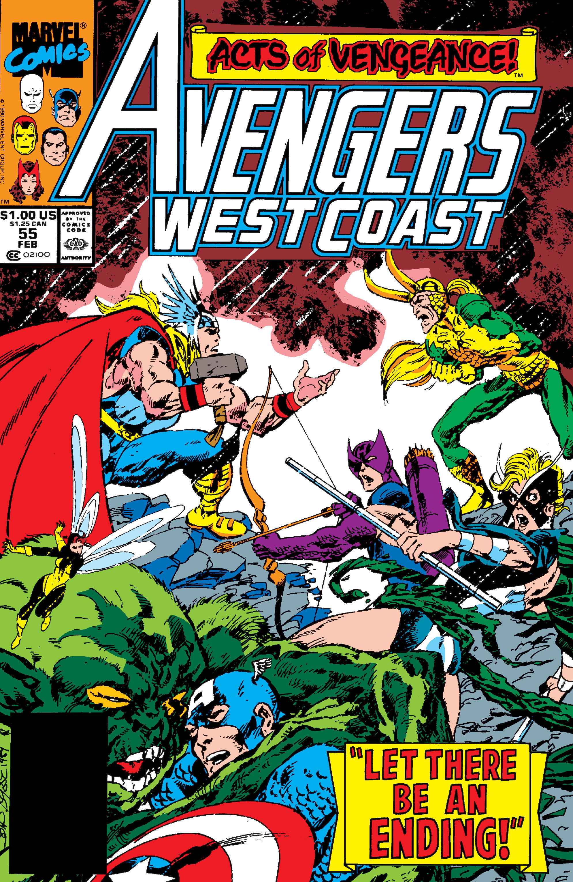 Read online Avengers West Coast (1989) comic -  Issue #55 - 1