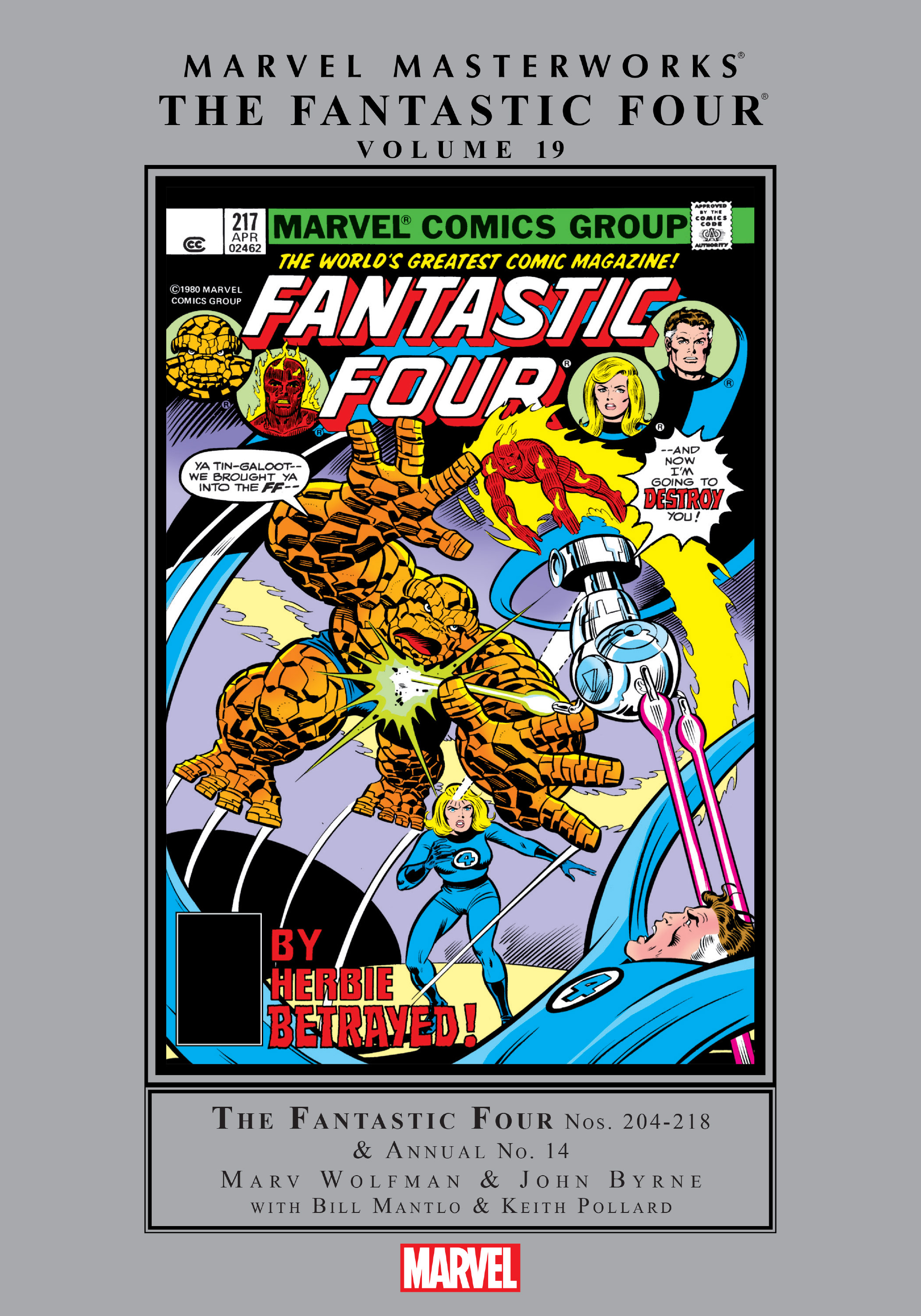 Read online Marvel Masterworks: The Fantastic Four comic -  Issue # TPB 19 (Part 1) - 1