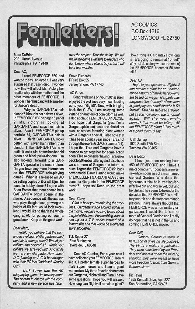 Read online Femforce comic -  Issue #53 - 34