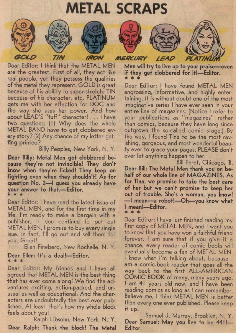 Metal Men (1963) Issue #2 #2 - English 19
