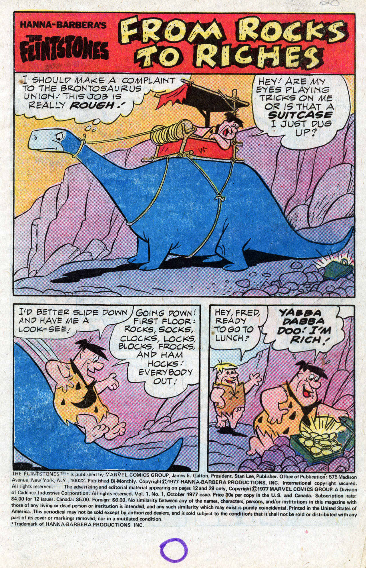 Read online The Flintstones (1977) comic -  Issue #1 - 3