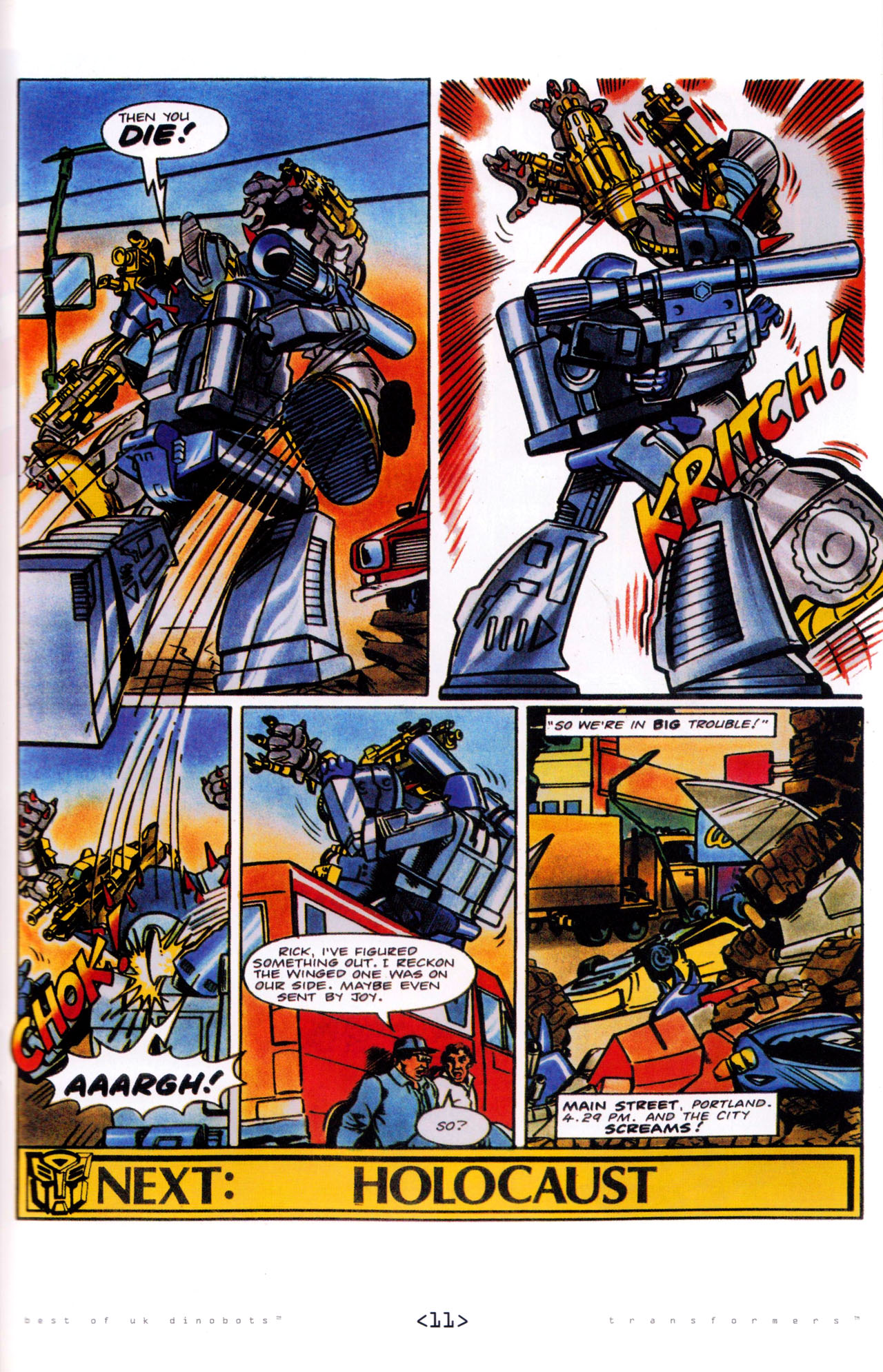 Read online The Transformers: Best of UK: Dinobots comic -  Issue #5 - 13