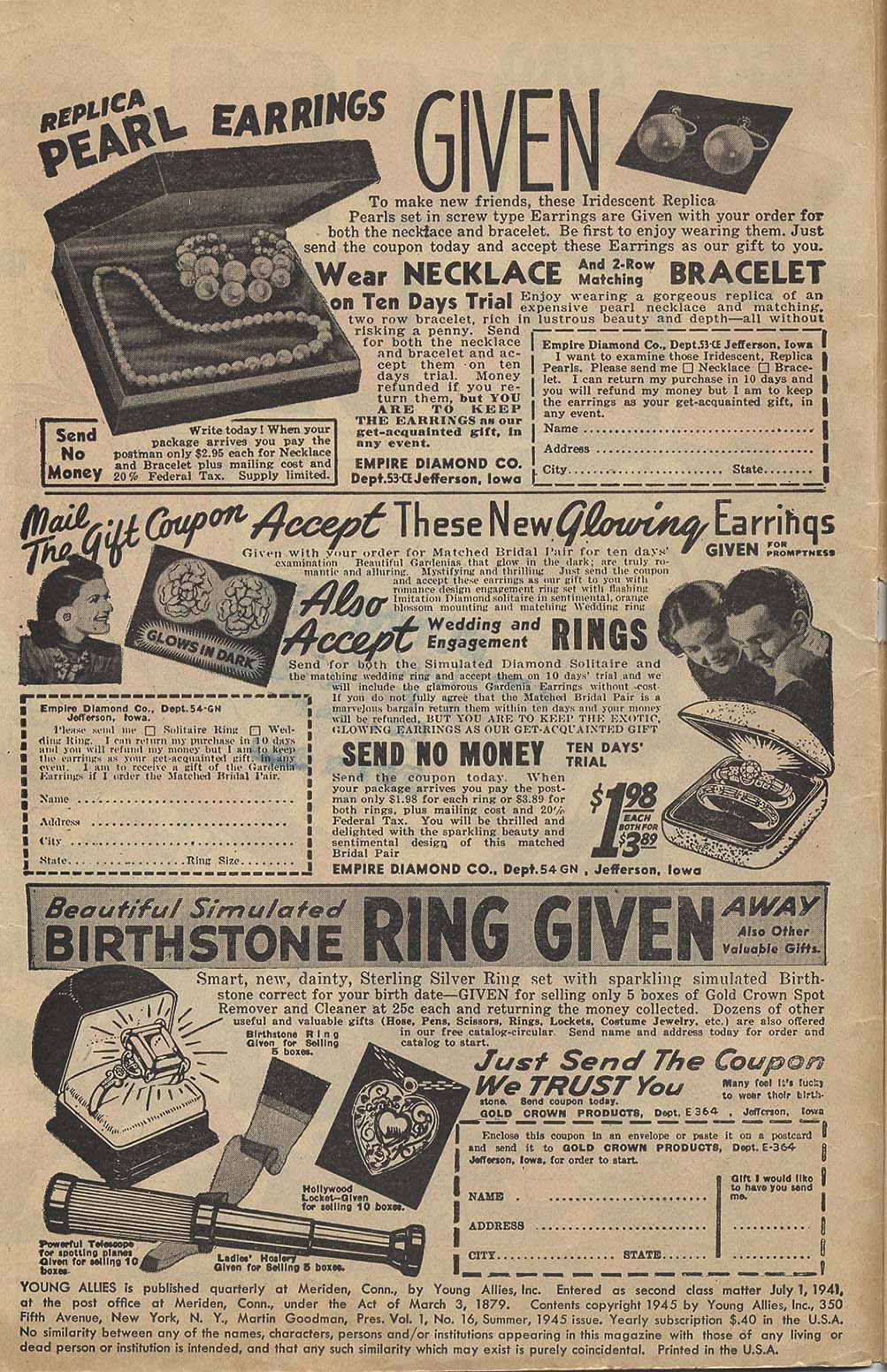 Read online Young Allies Comics comic -  Issue #16 - 2