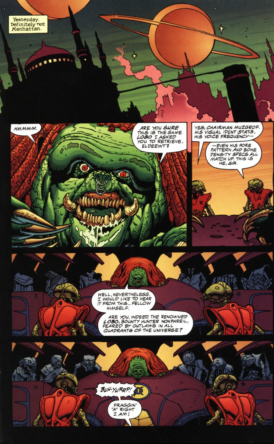 Read online Lobo/Mask comic -  Issue #1 - 4