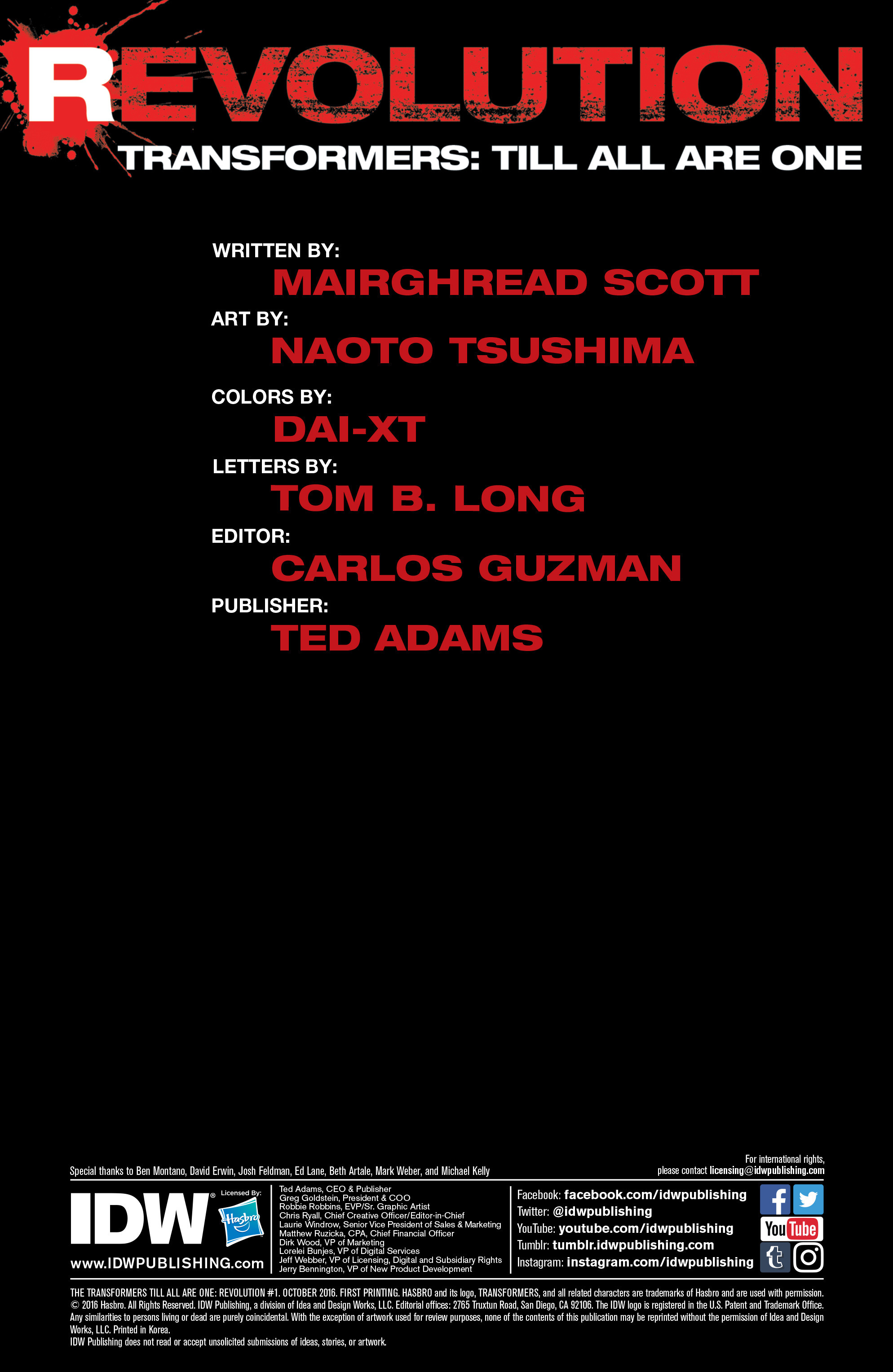 Read online The Transformers Till All Are One: Revolution comic -  Issue # Full - 2