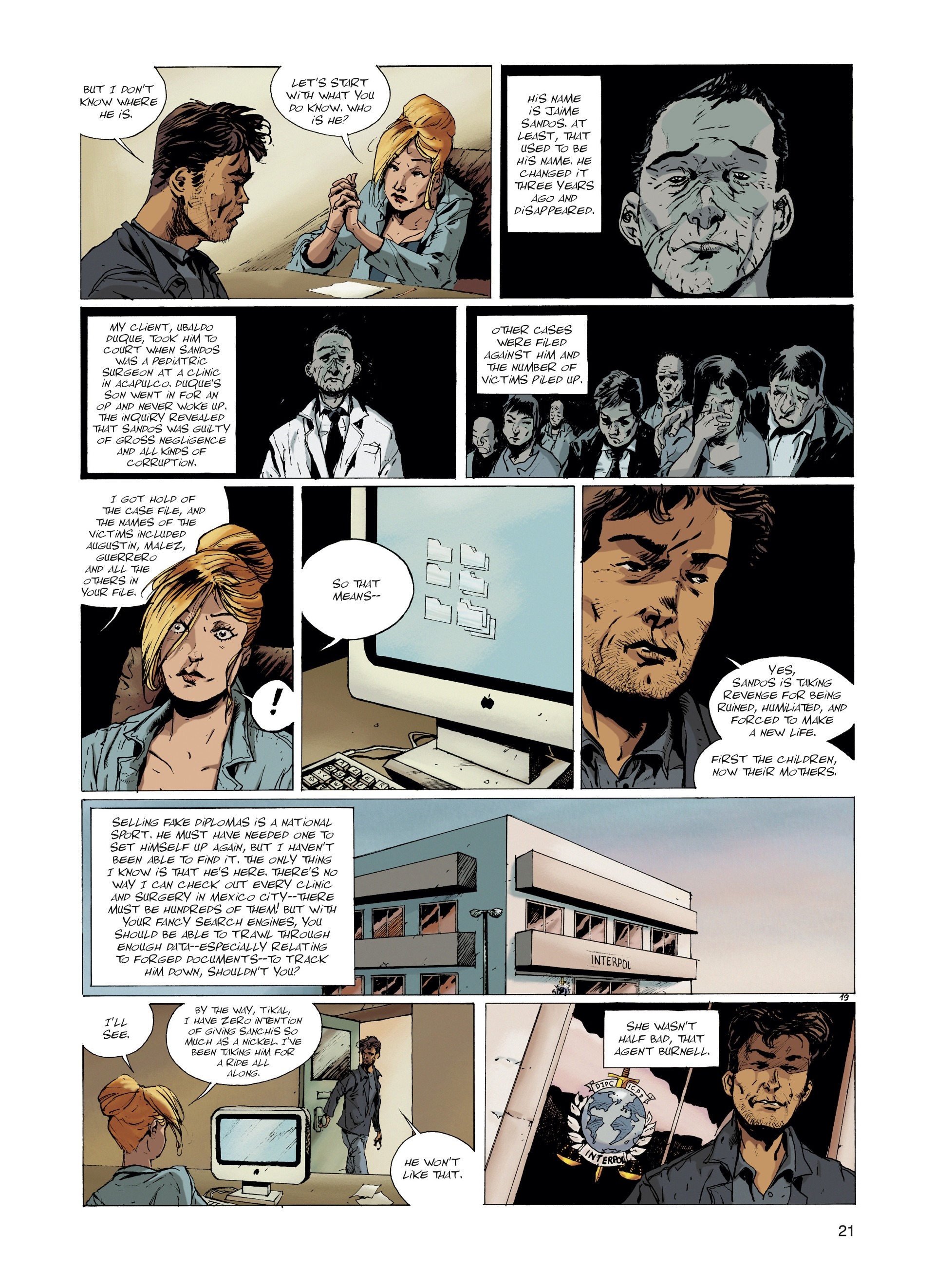 Read online Interpol comic -  Issue #1 - 21