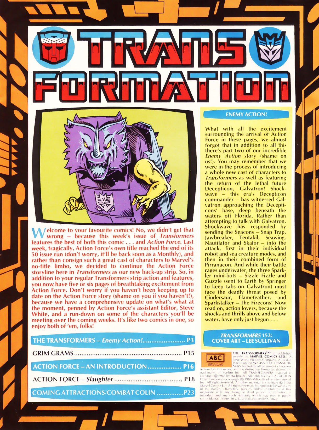 Read online The Transformers (UK) comic -  Issue #153 - 2