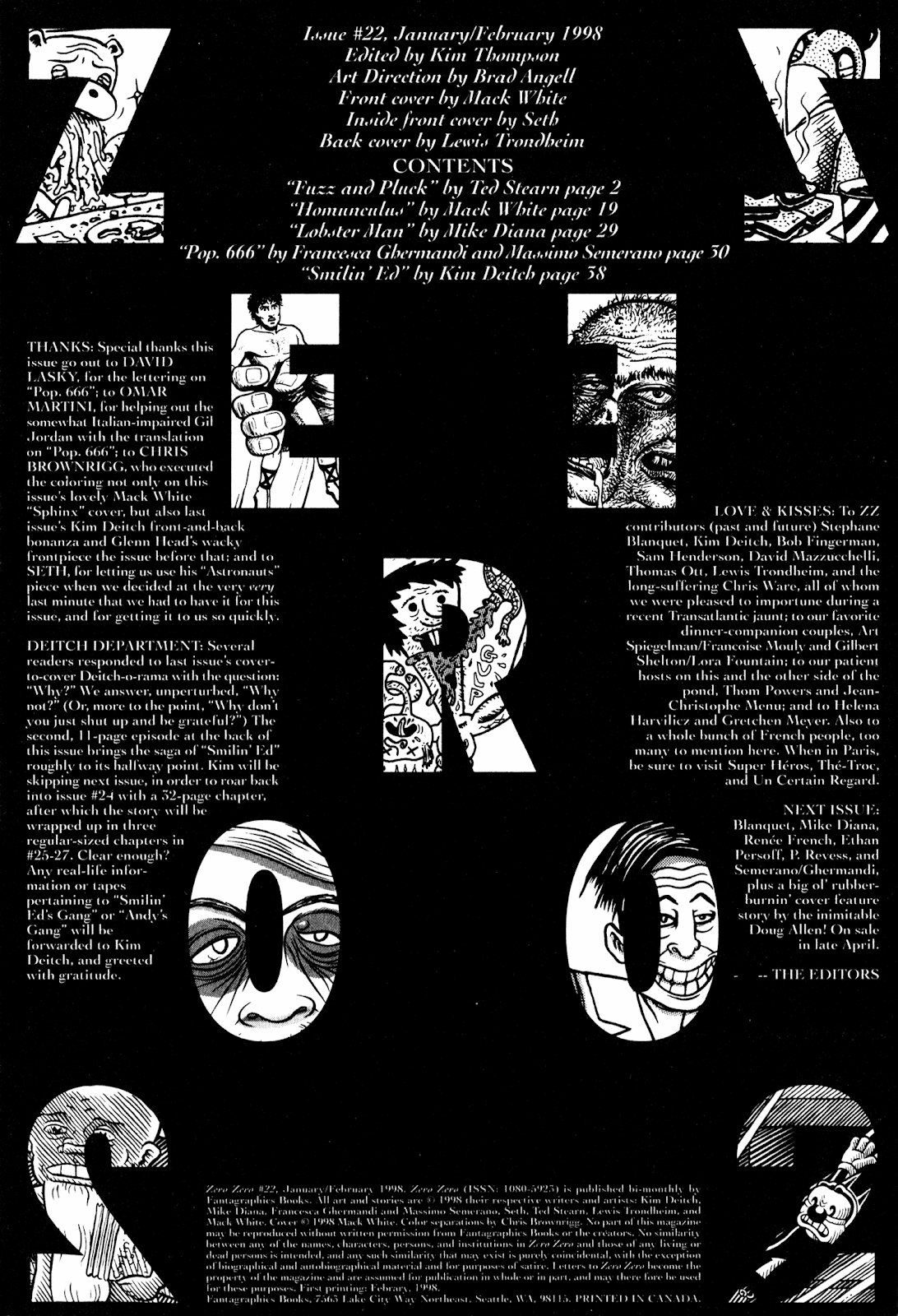 Zero Zero issue 22 - Page 3