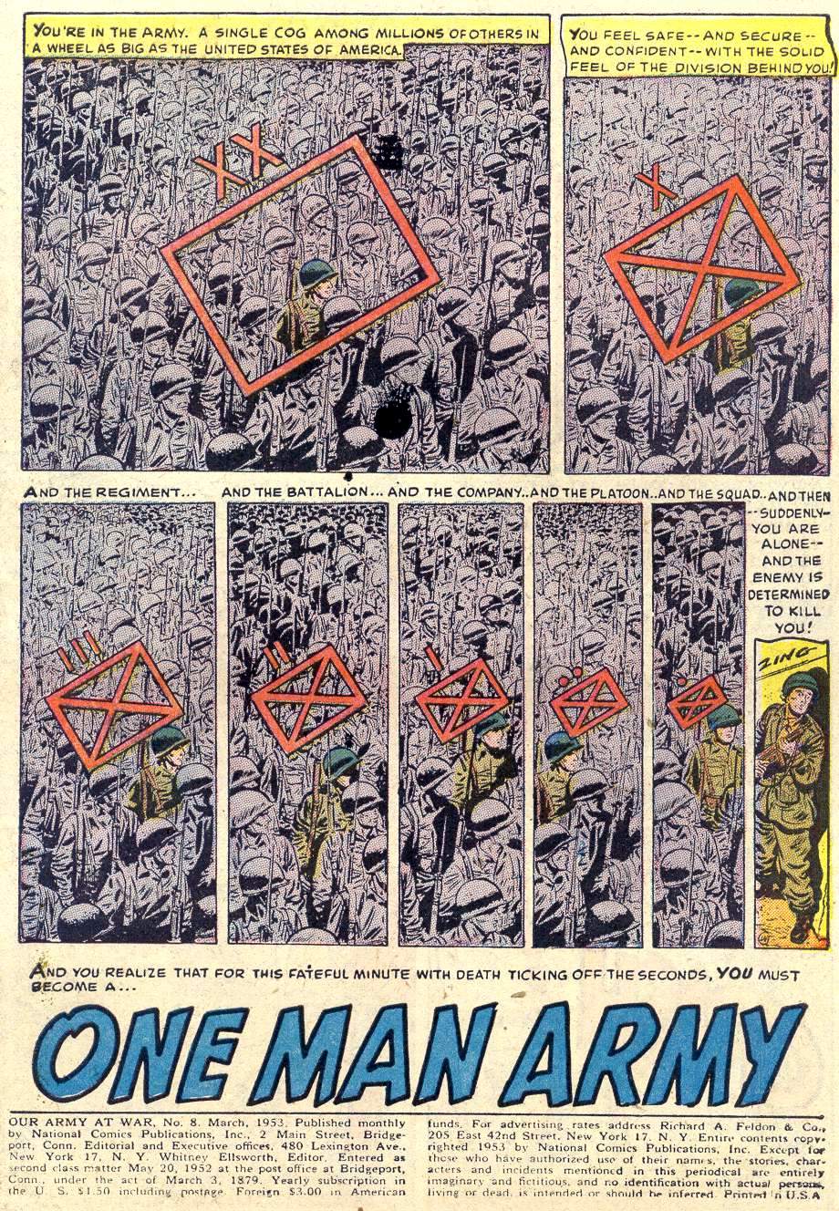 Read online Our Army at War (1952) comic -  Issue #8 - 3