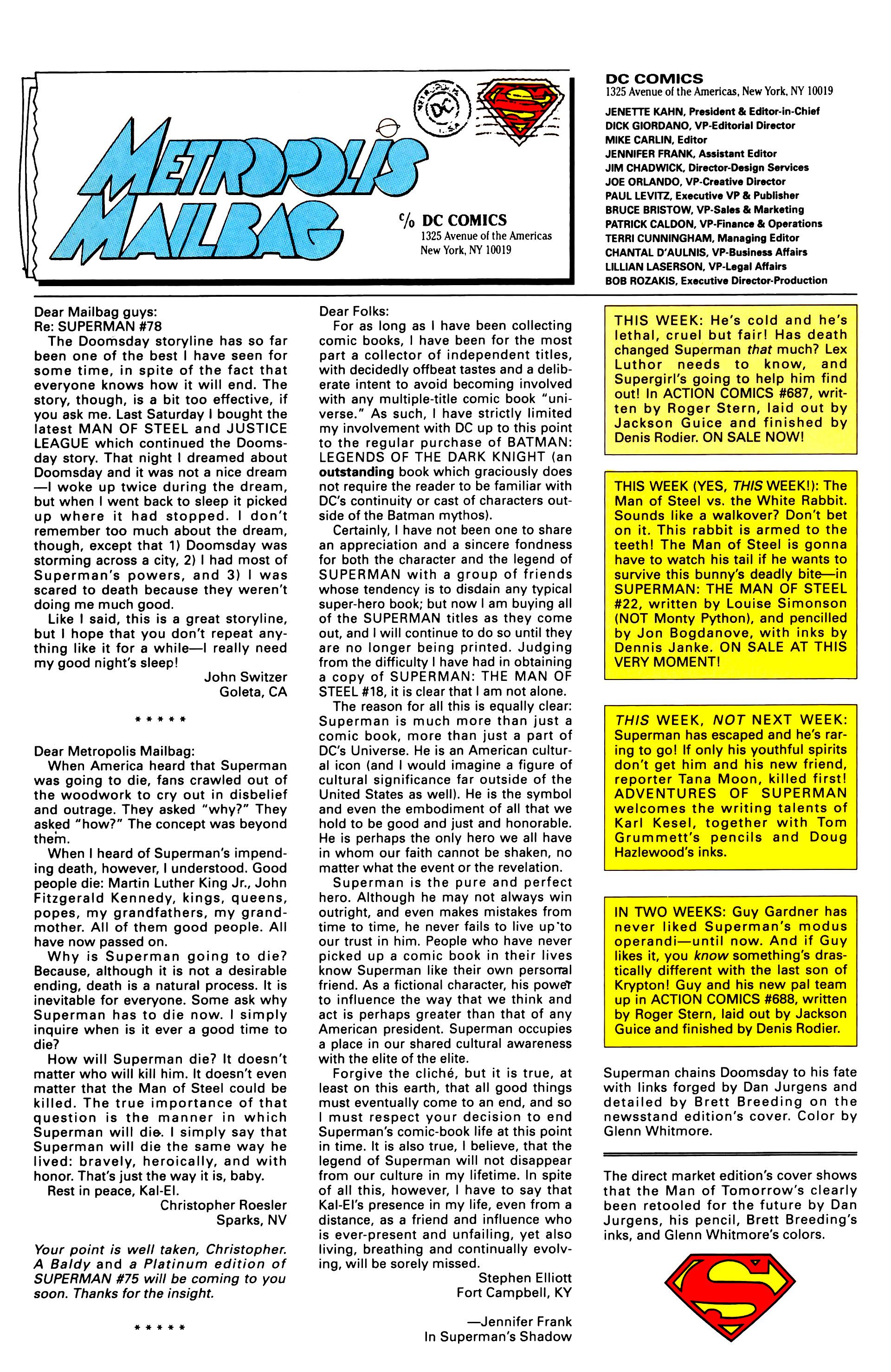 Read online Superman (1987) comic -  Issue #78 - 28
