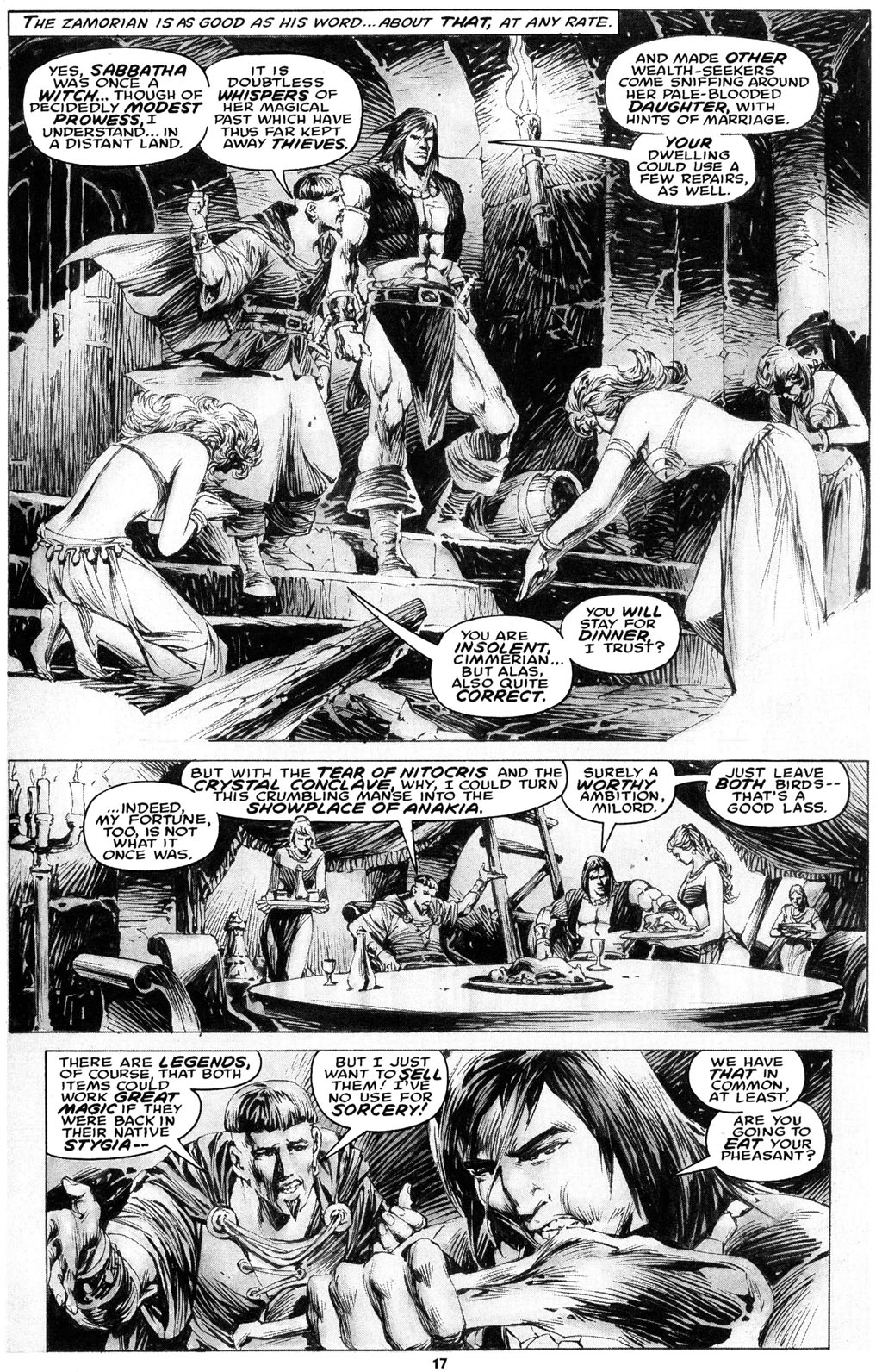 Read online The Savage Sword Of Conan comic -  Issue #216 - 19