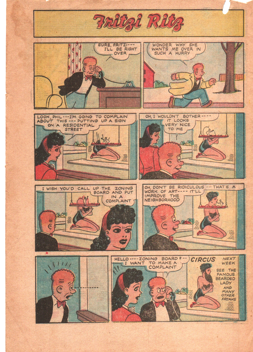 Read online Fritzi Ritz (1953) comic -  Issue #51 - 4