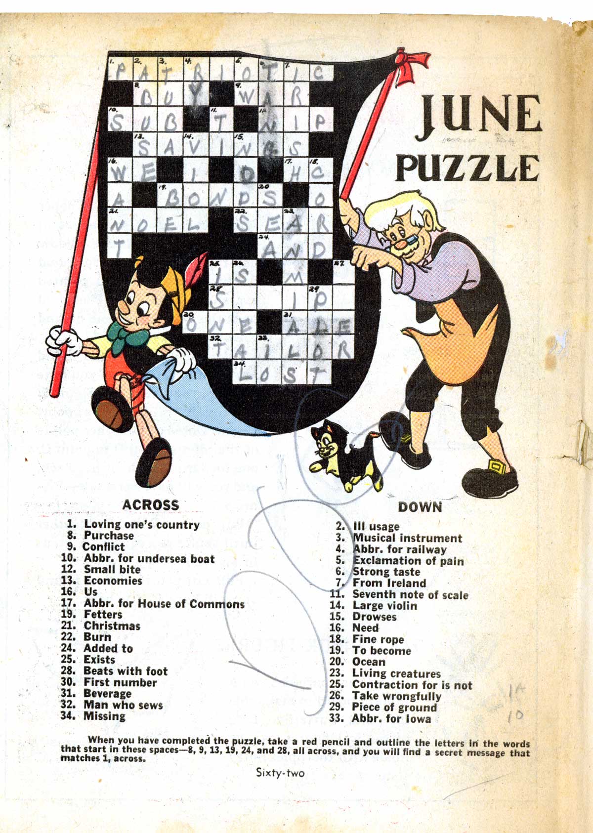 Read online Walt Disney's Comics and Stories comic -  Issue #33 - 64