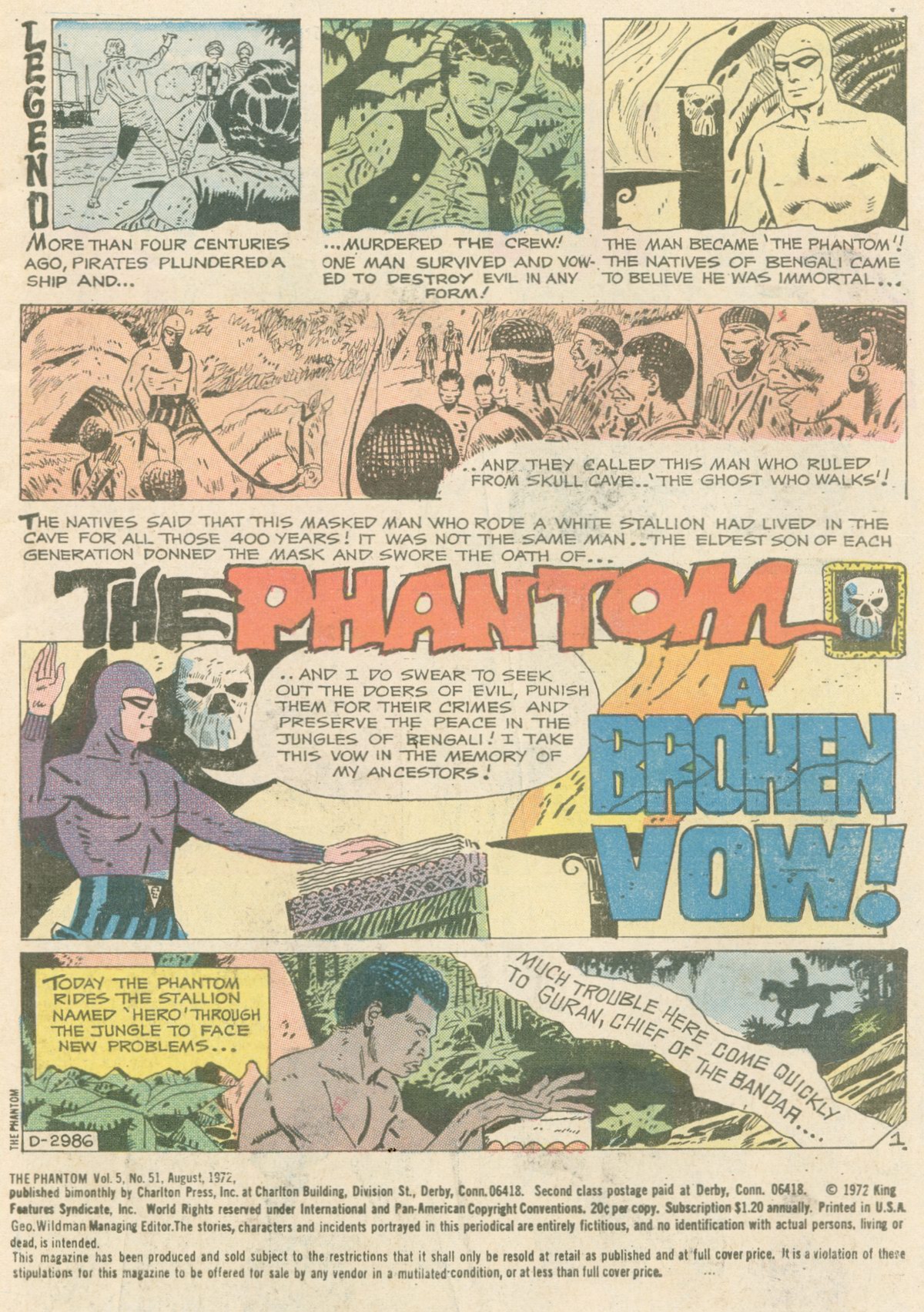 Read online The Phantom (1969) comic -  Issue #51 - 2